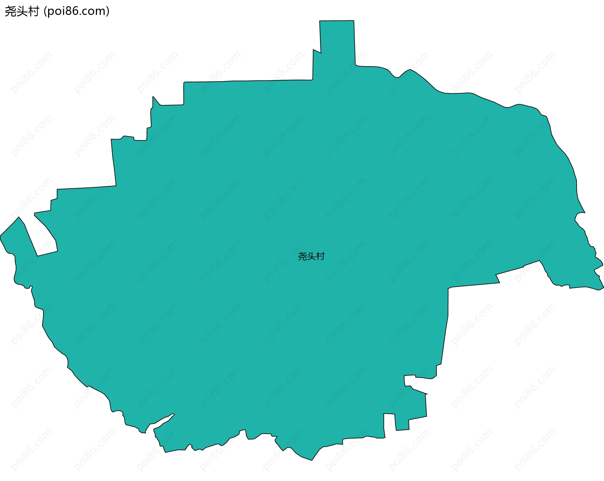 尧头村边界地图