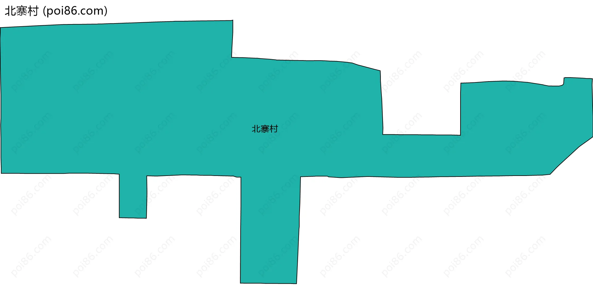 北寨村边界地图