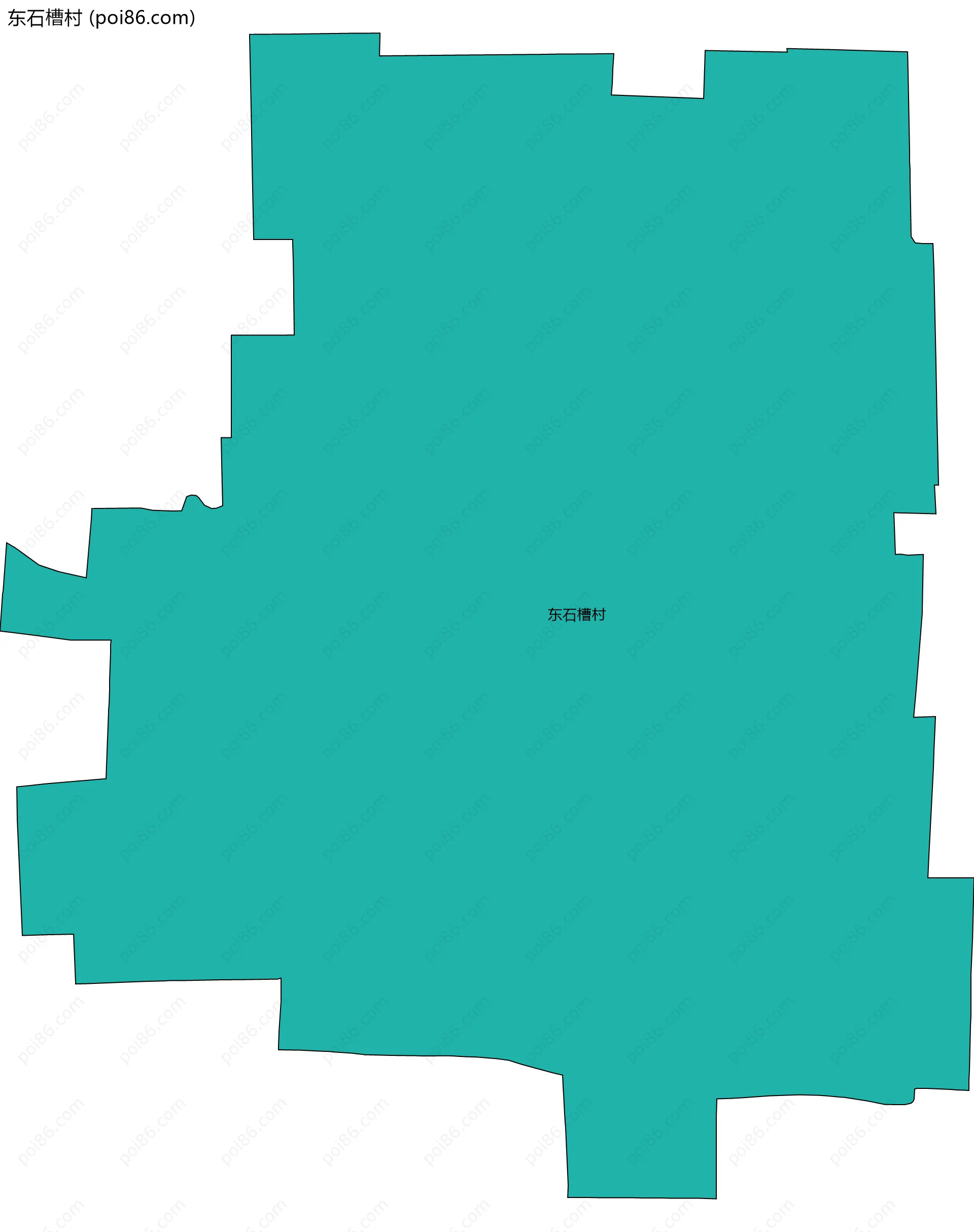东石槽村边界地图