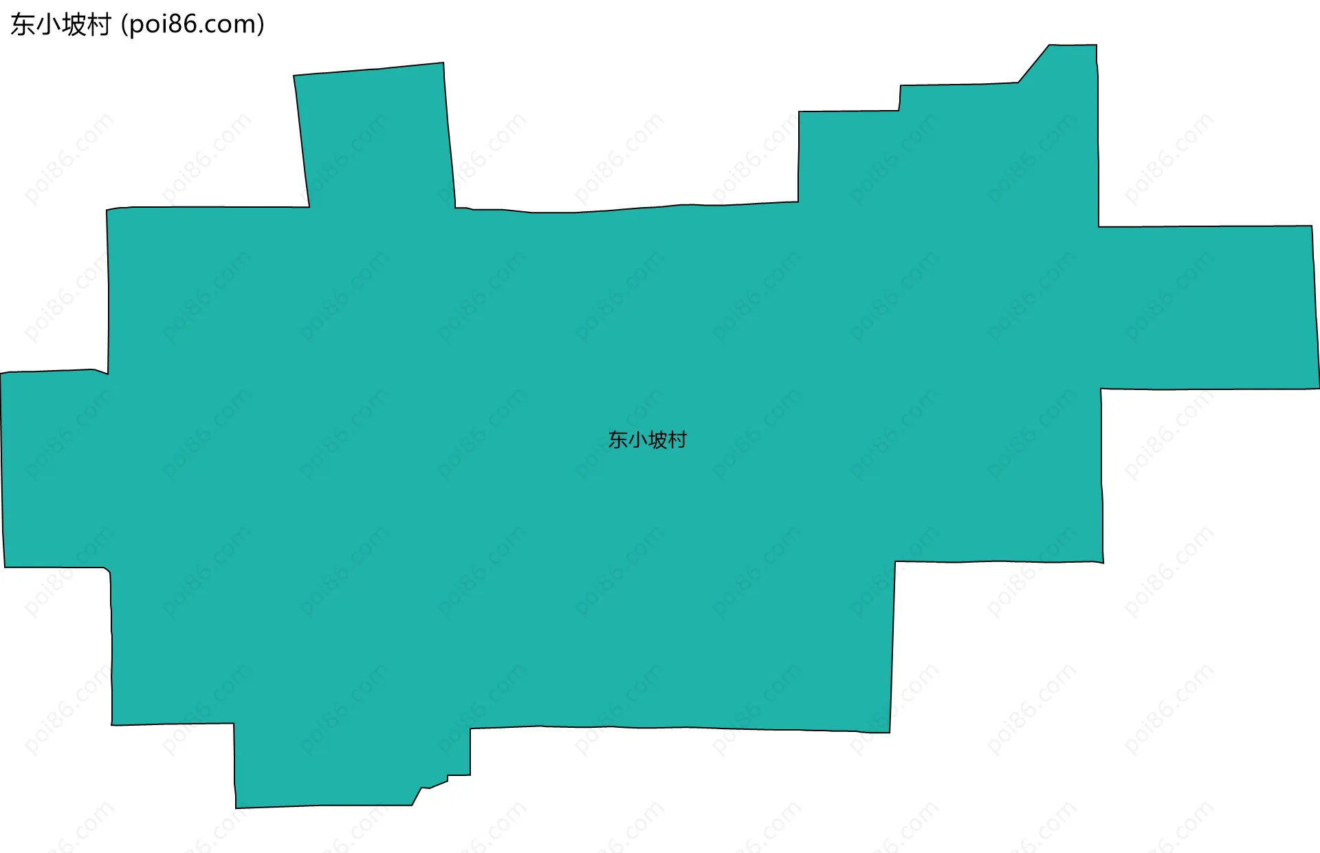 东小坡村边界地图