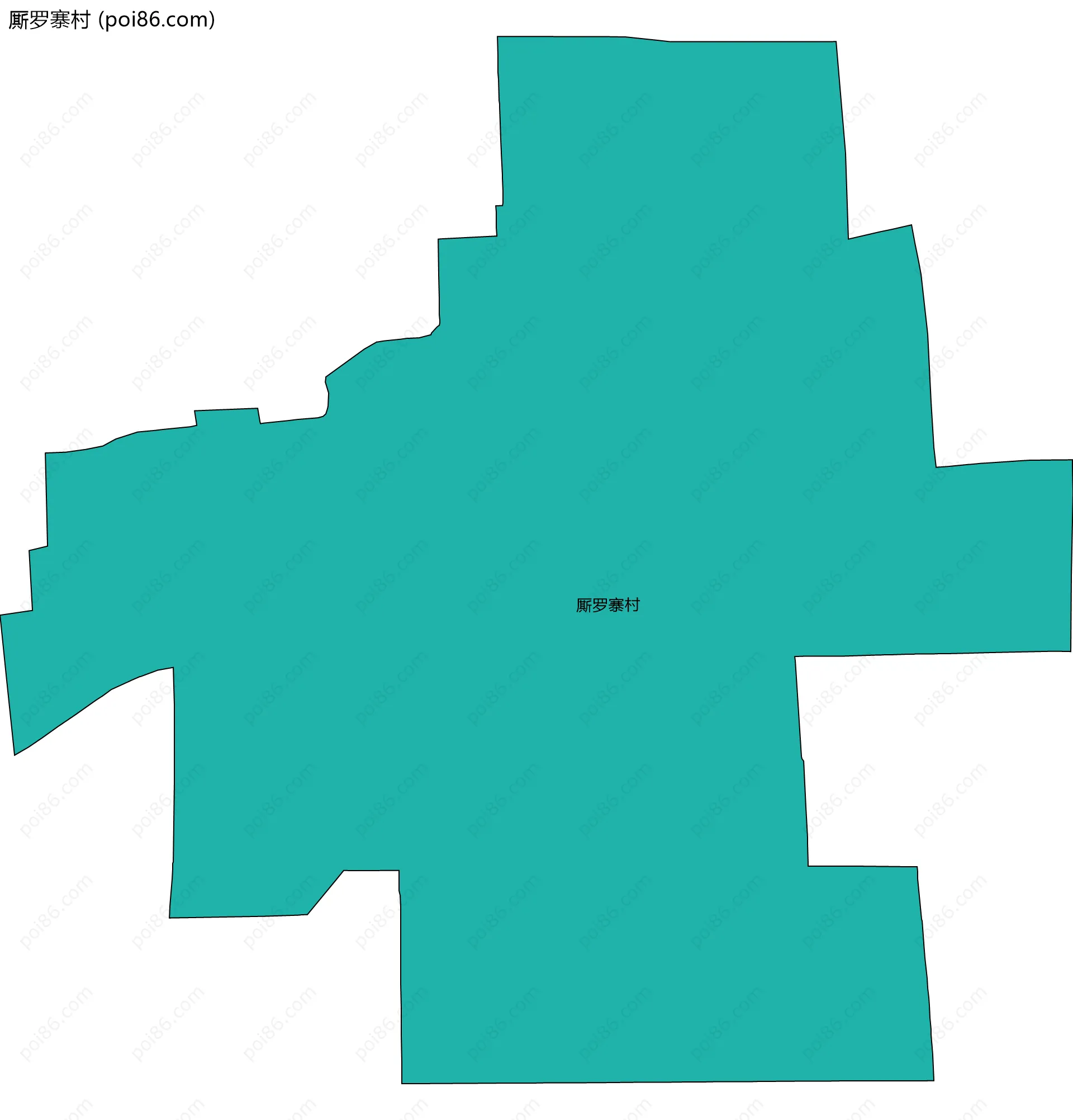 厮罗寨村边界地图