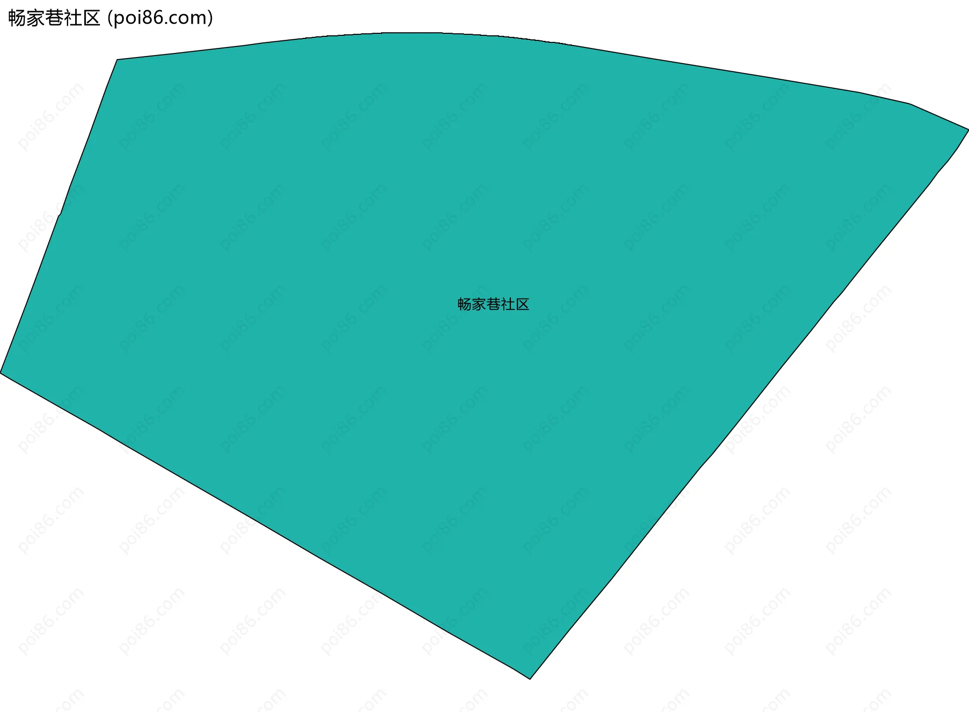 畅家巷社区边界地图