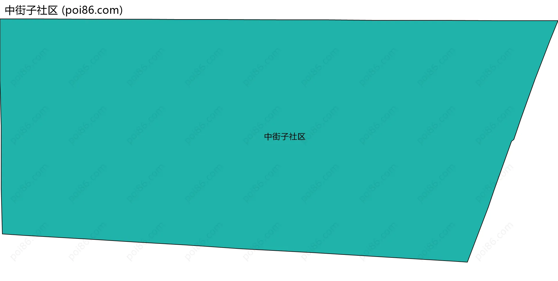 中街子社区边界地图