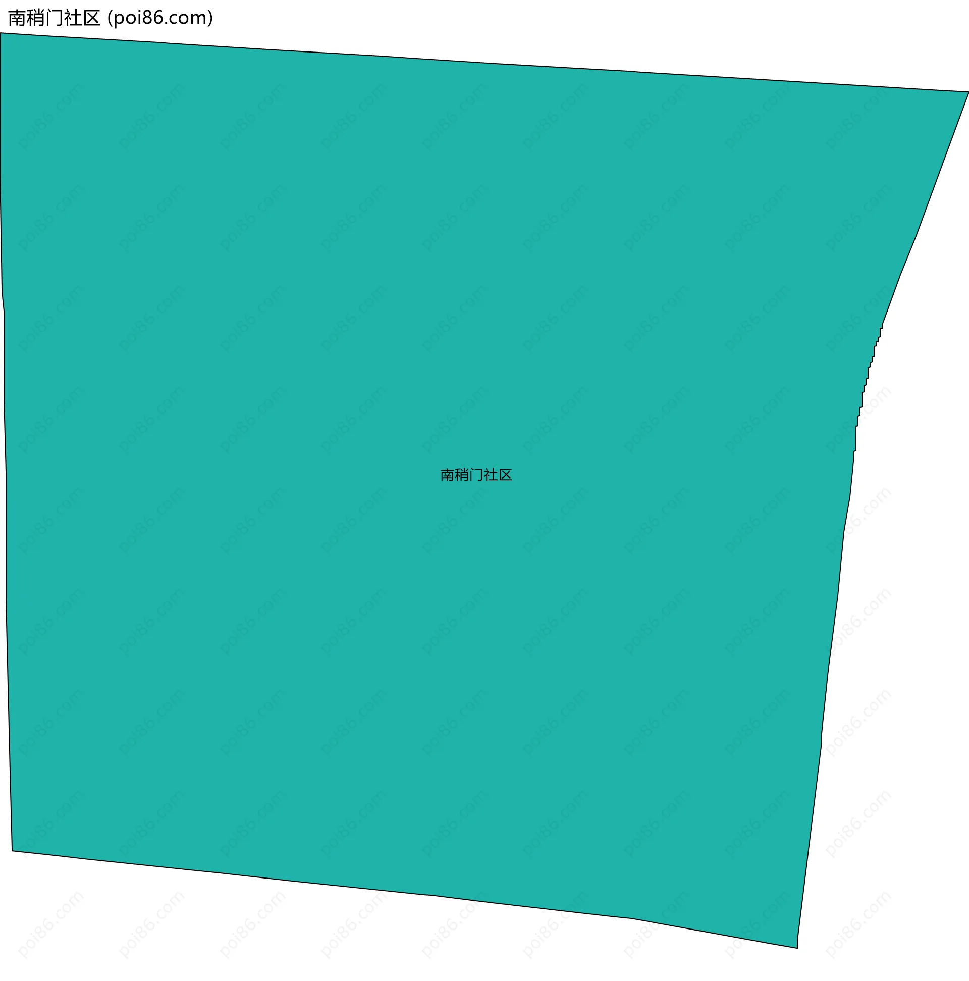 南稍门社区边界地图