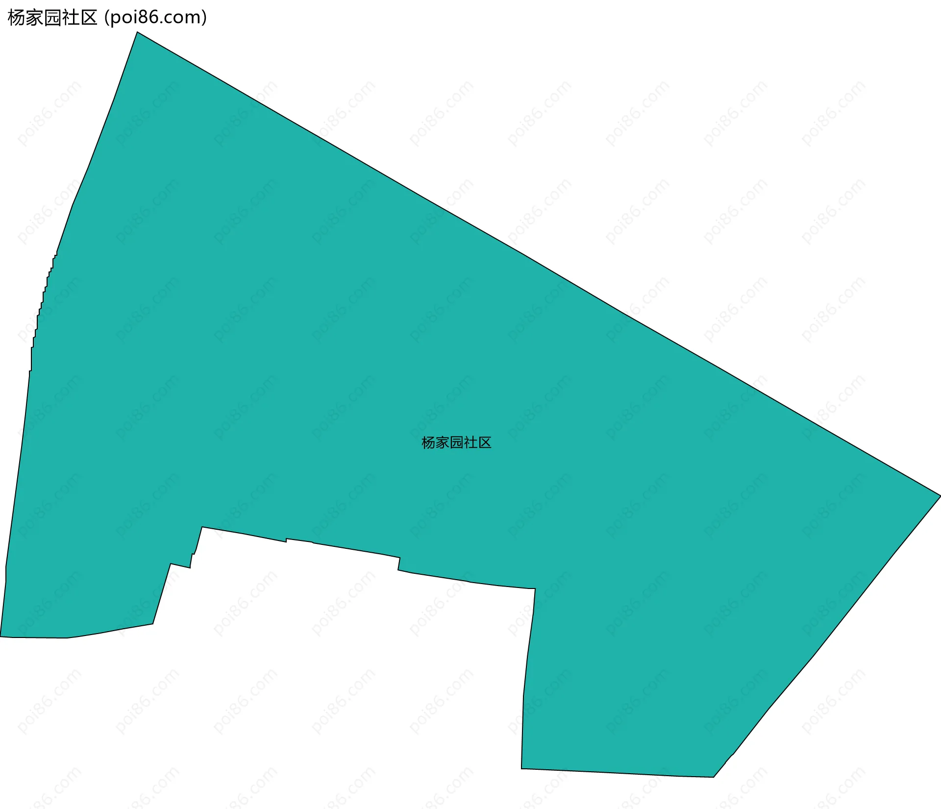 杨家园社区边界地图
