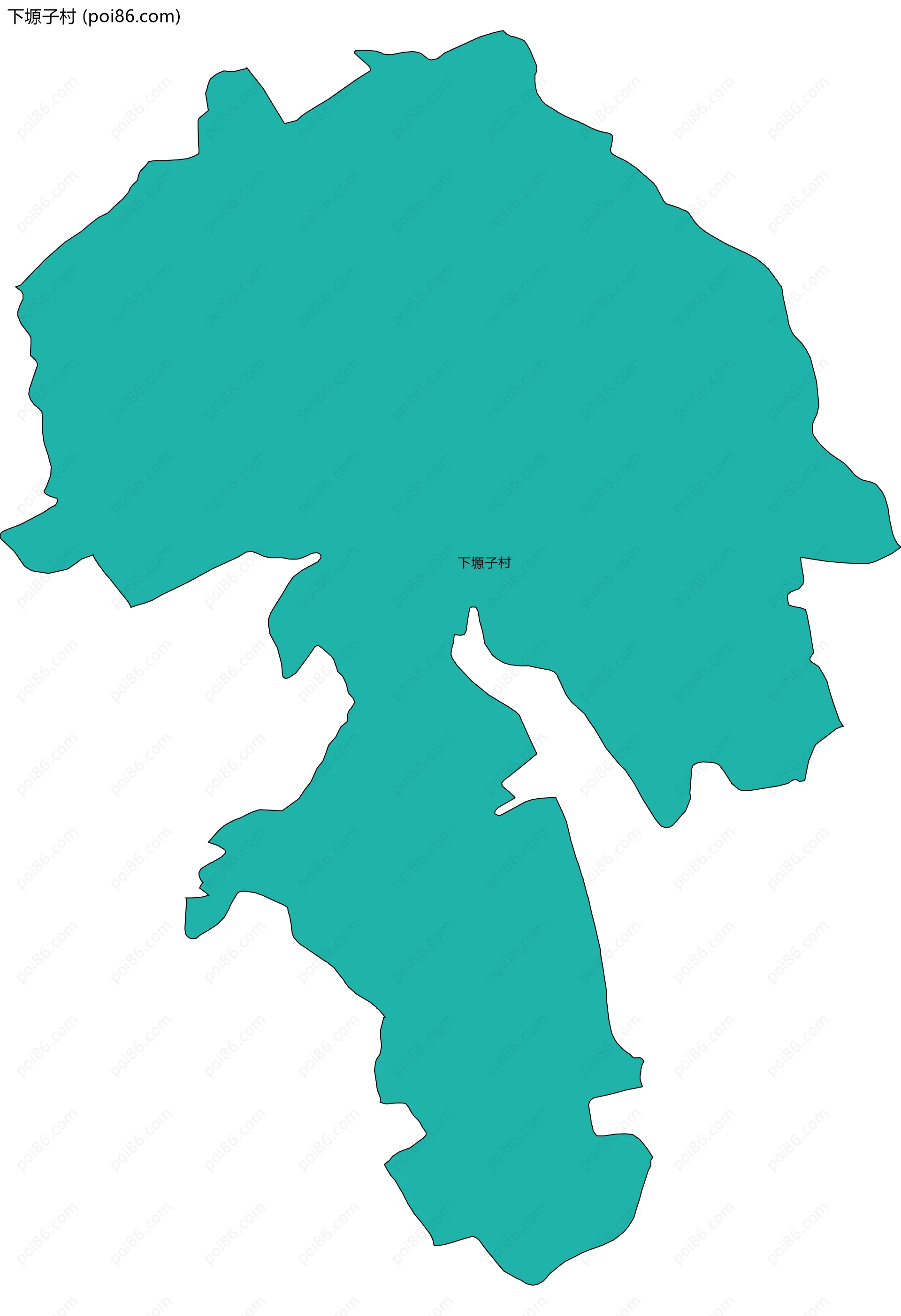 下塬子村边界地图