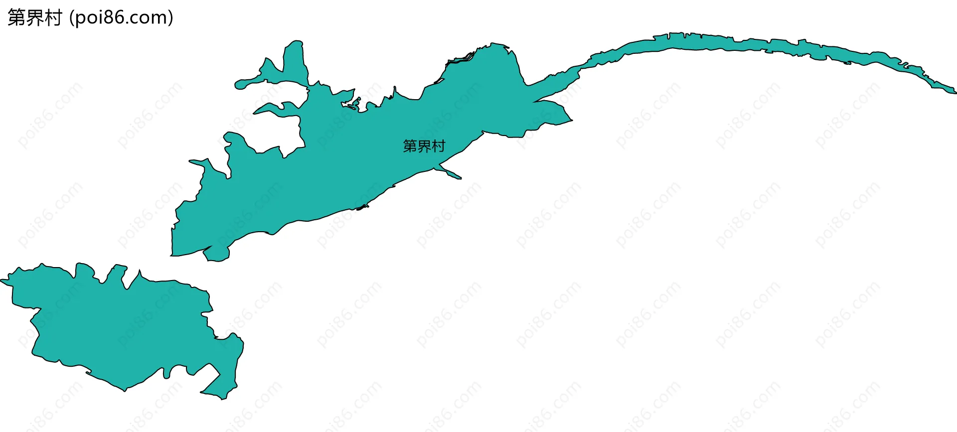 第界村边界地图