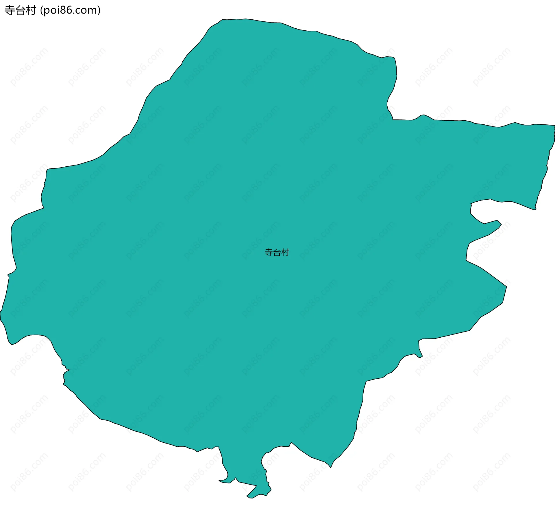 寺台村边界地图