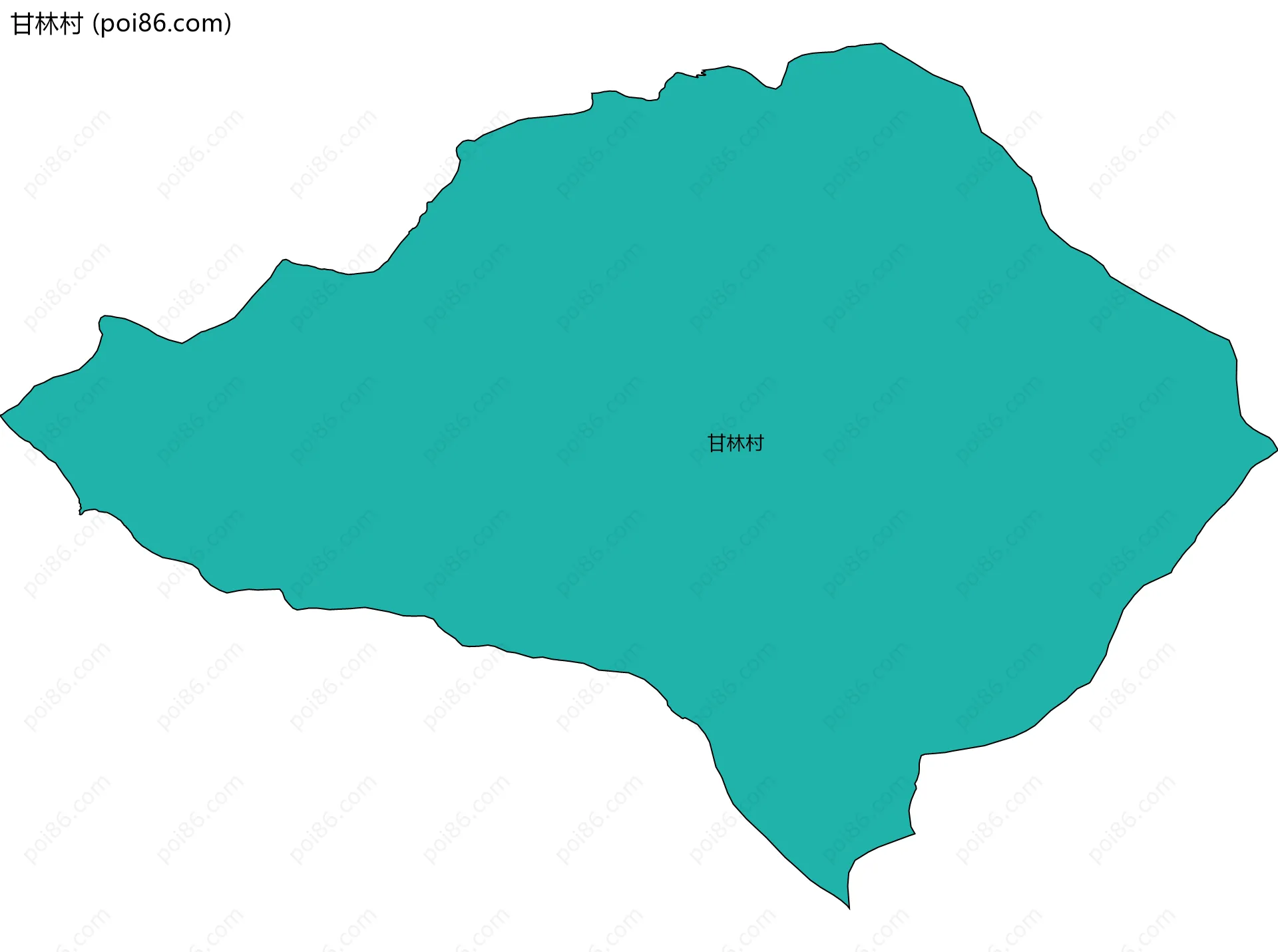 甘林村边界地图
