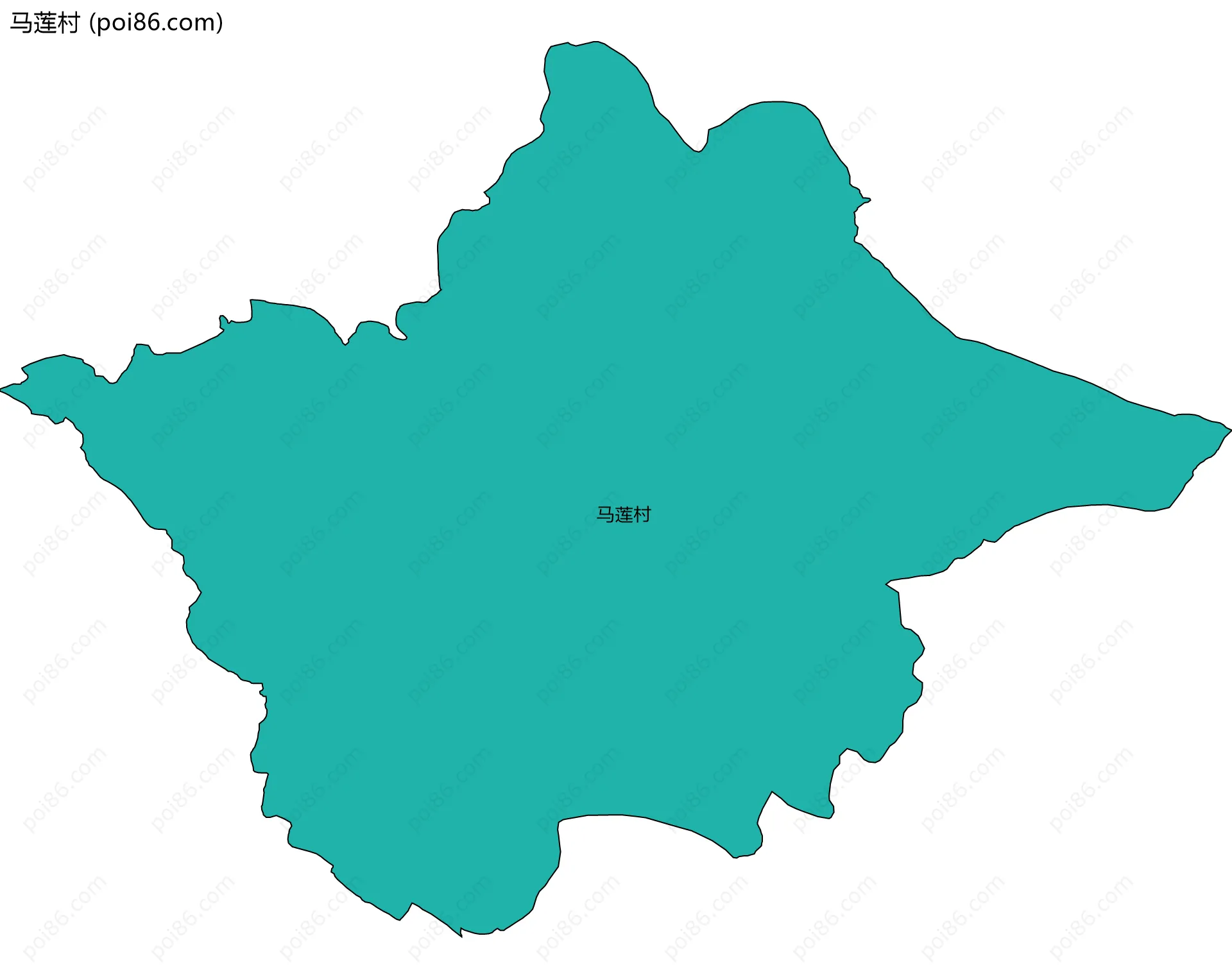 马莲村边界地图