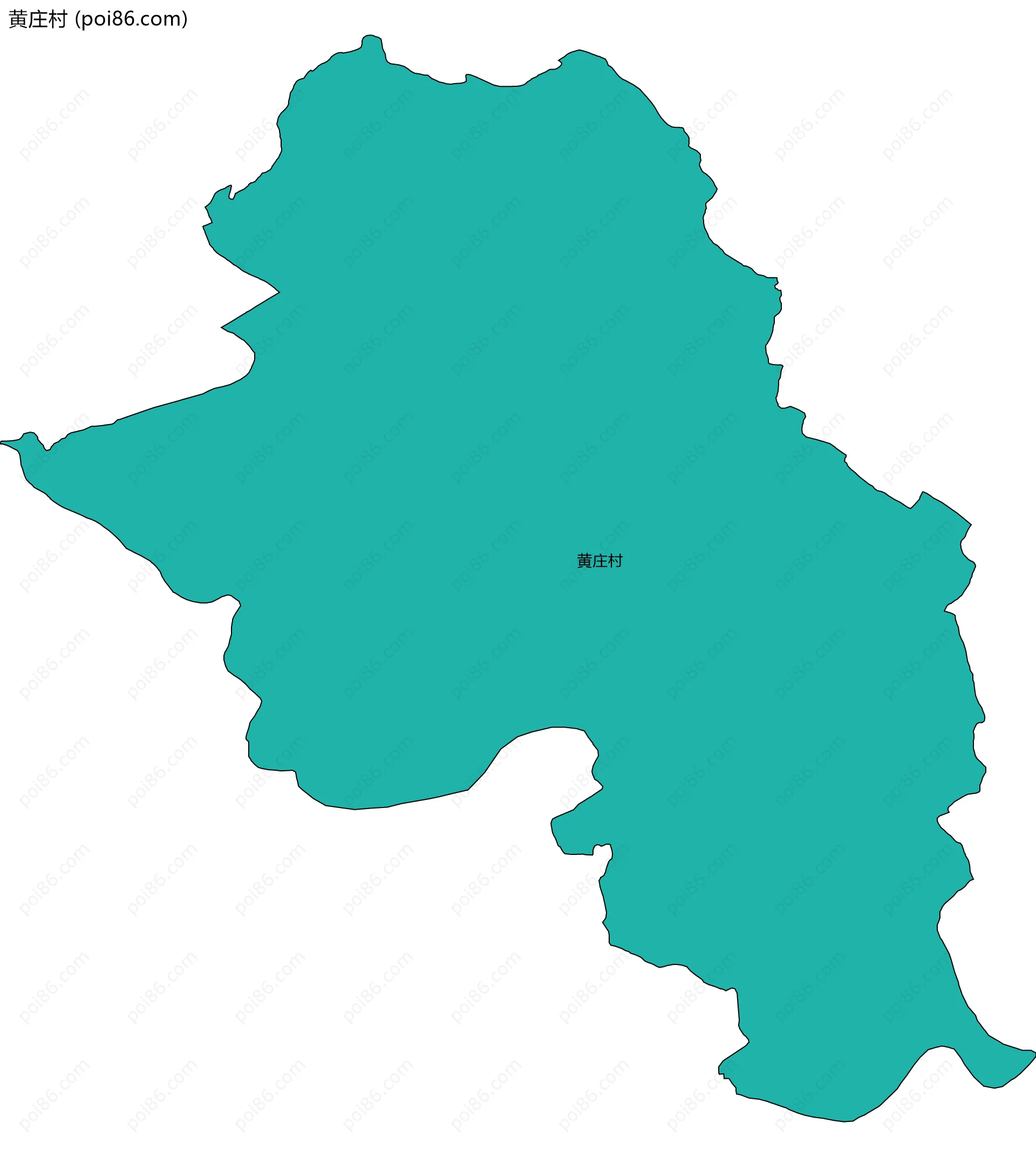 黄庄村边界地图