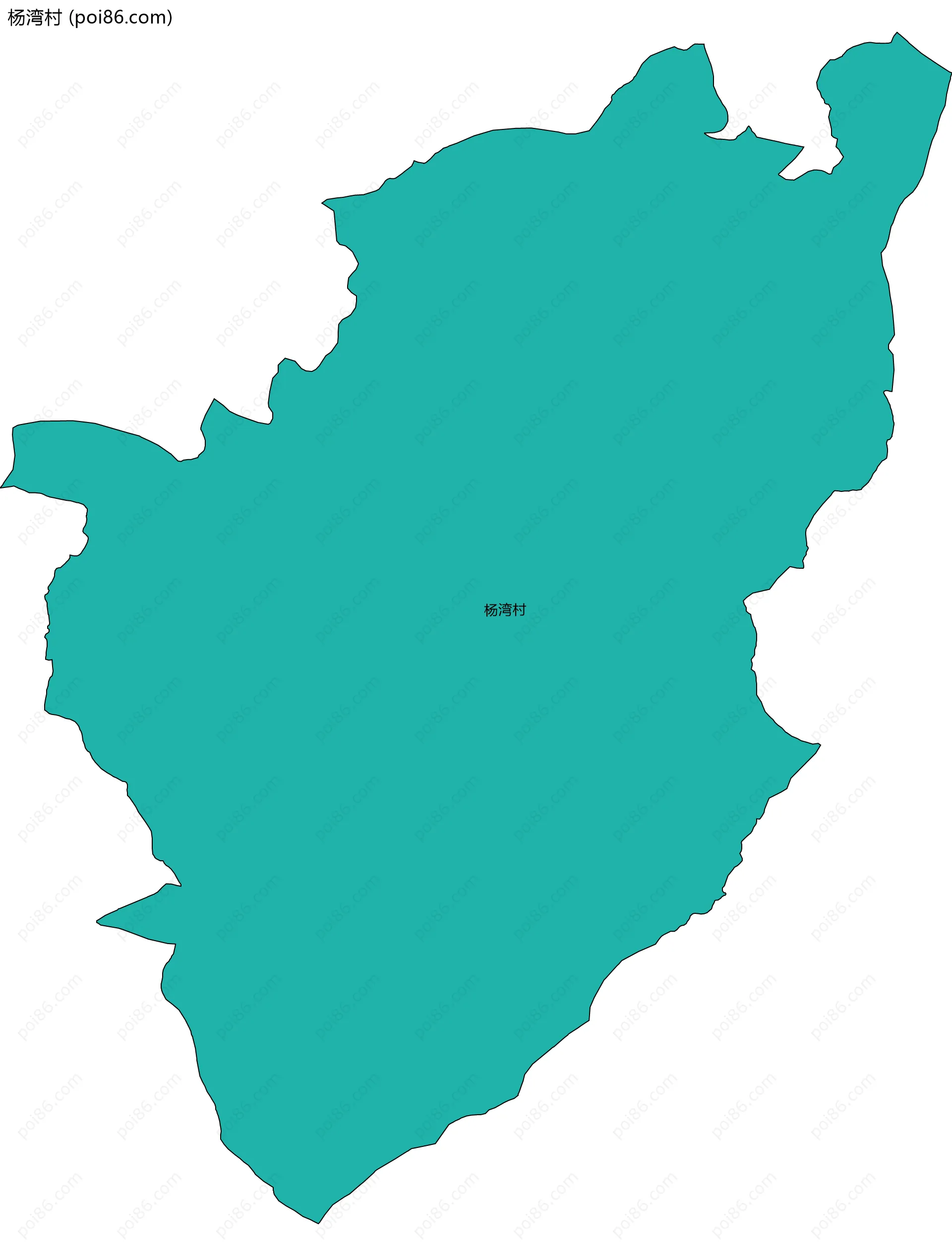 杨湾村边界地图