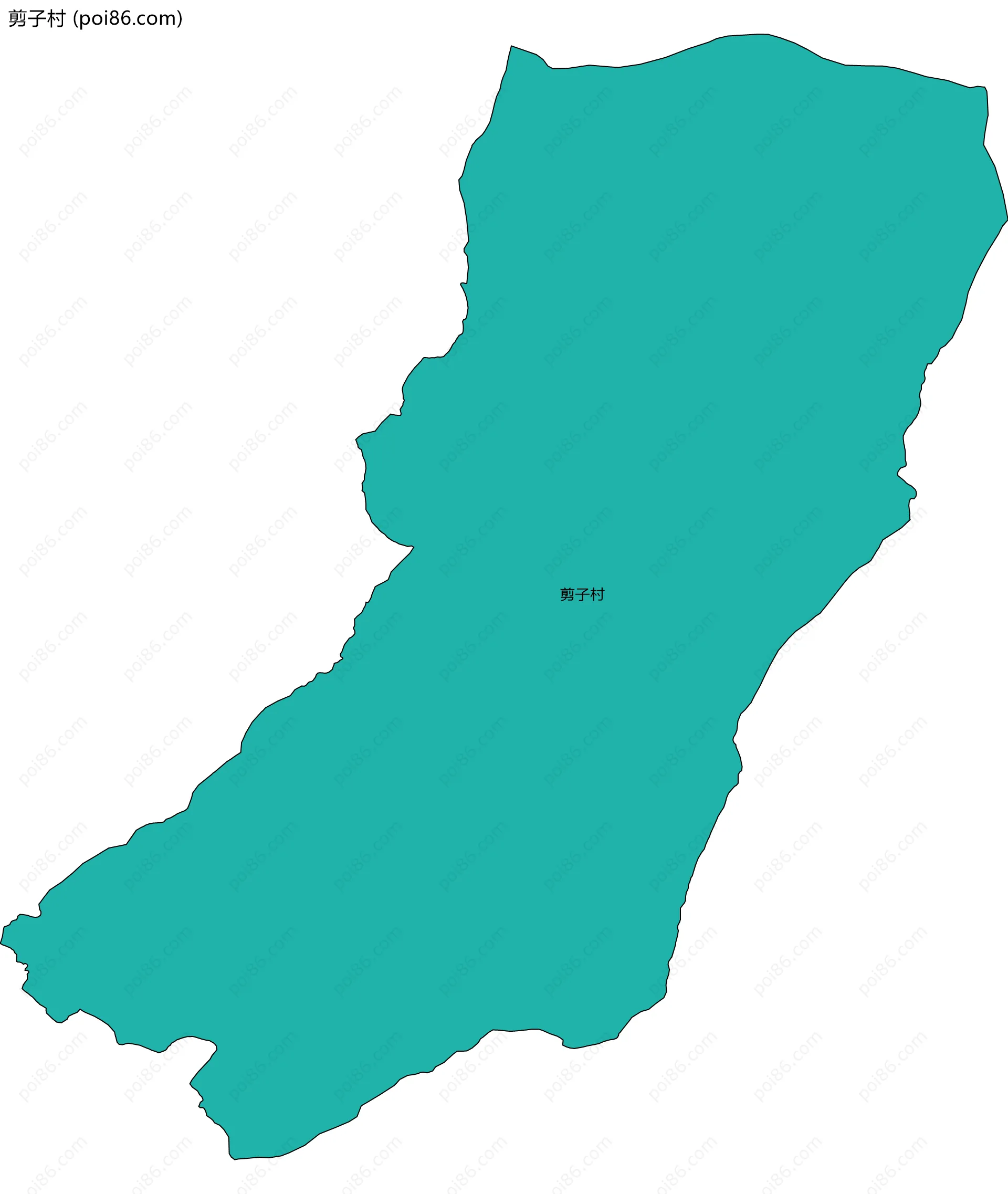 剪子村边界地图