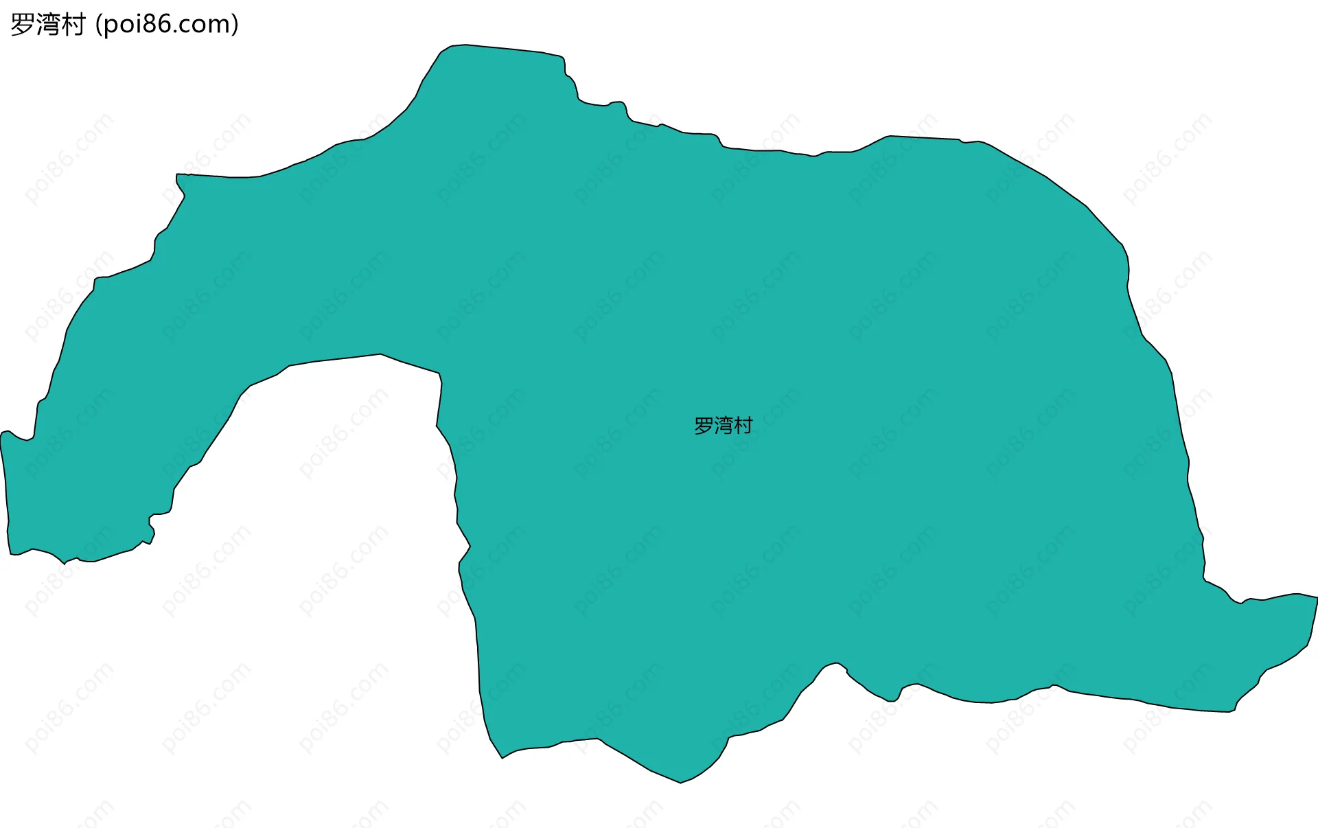 罗湾村边界地图