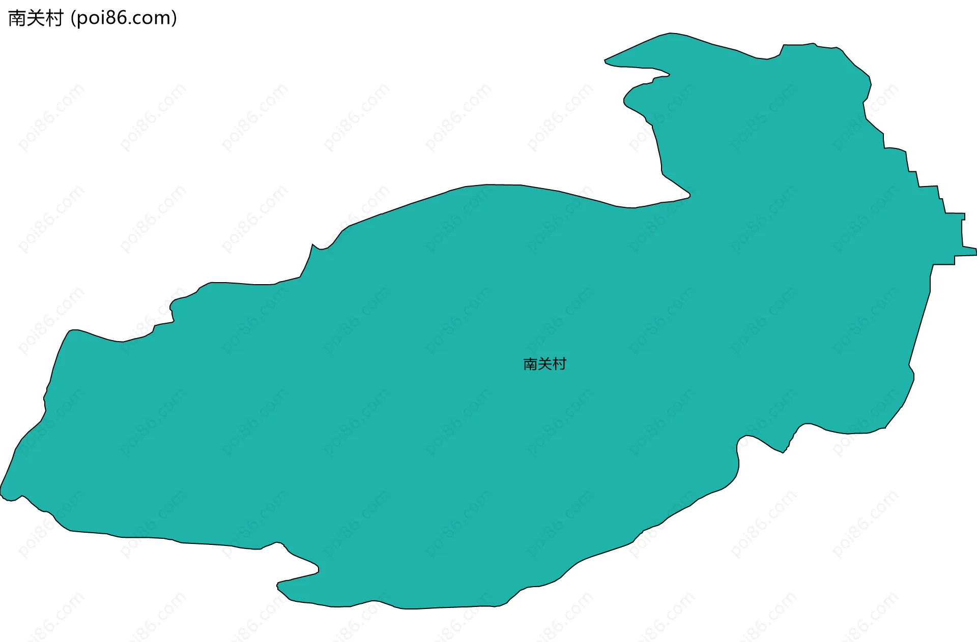 南关村边界地图