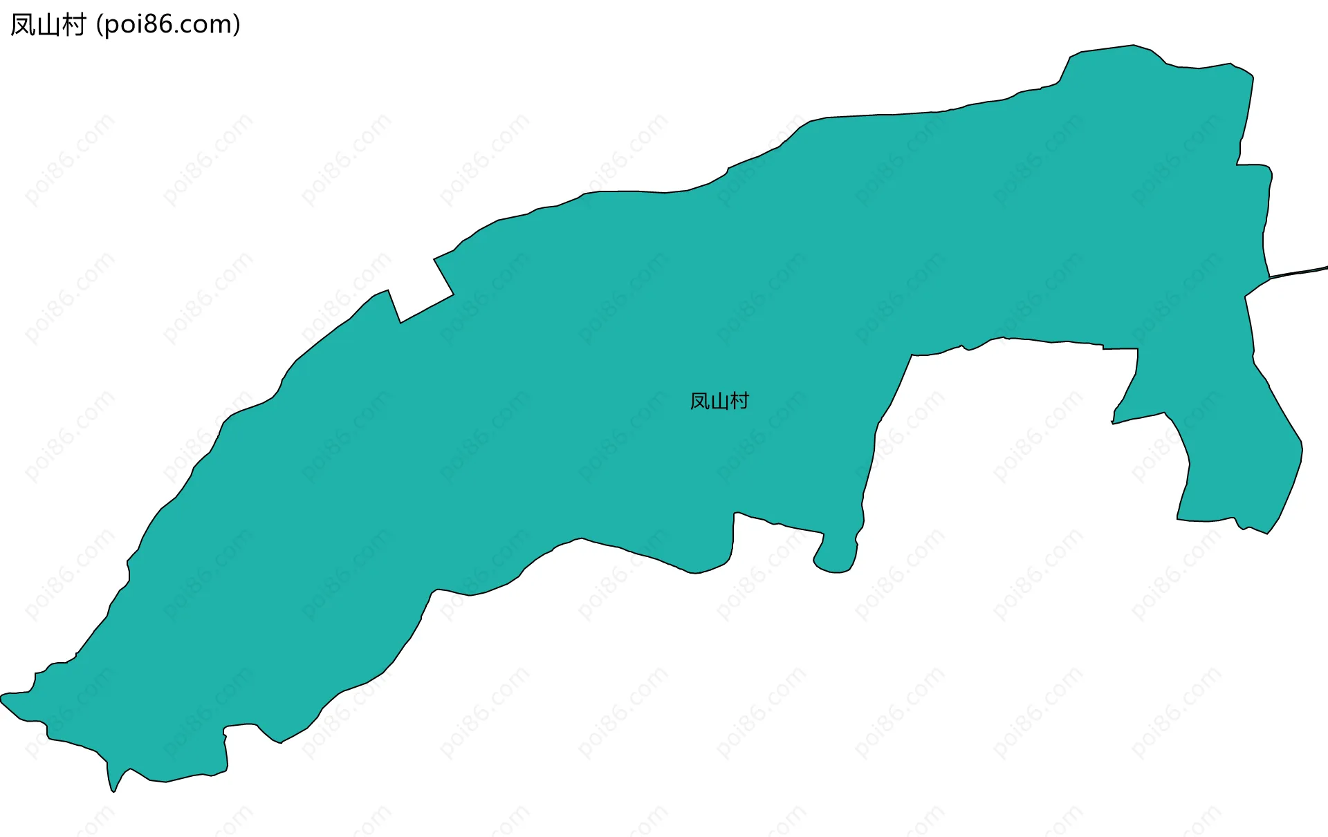 凤山村边界地图