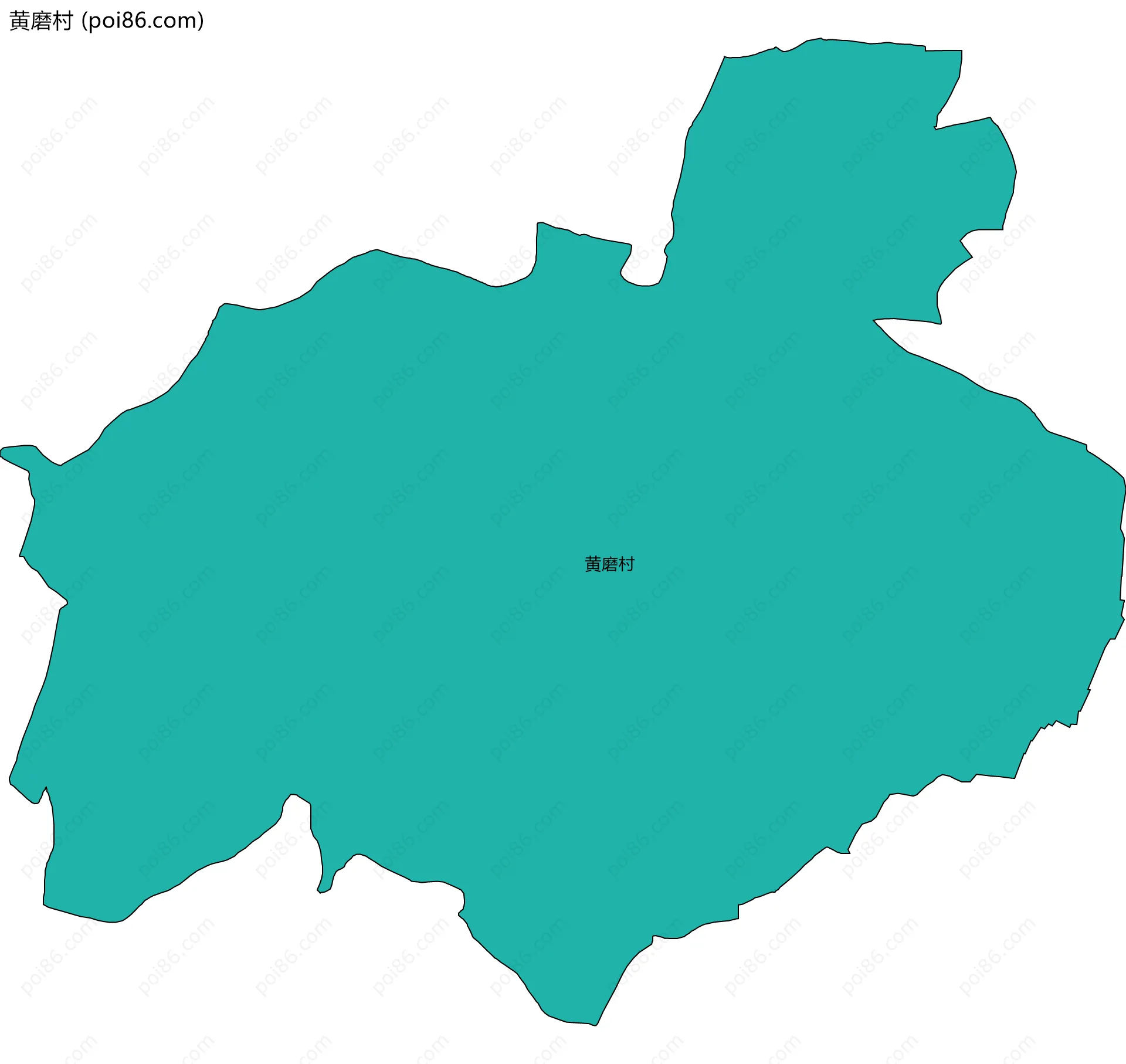 黄磨村边界地图