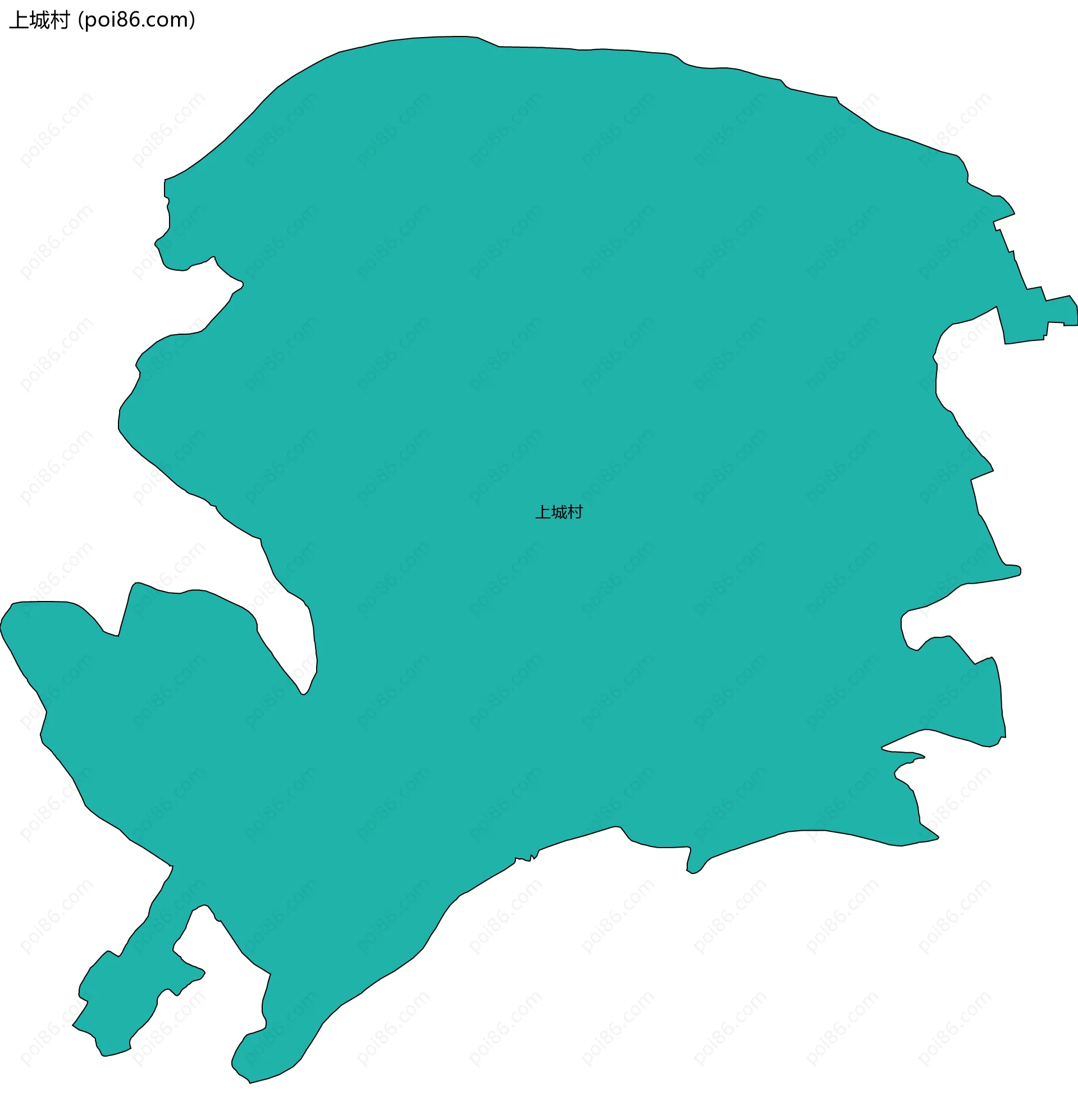 上城村边界地图