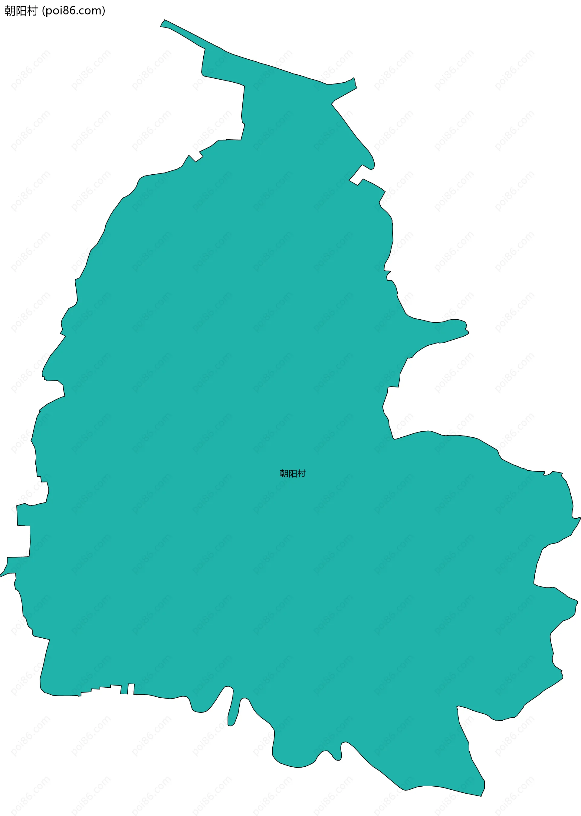 朝阳村边界地图