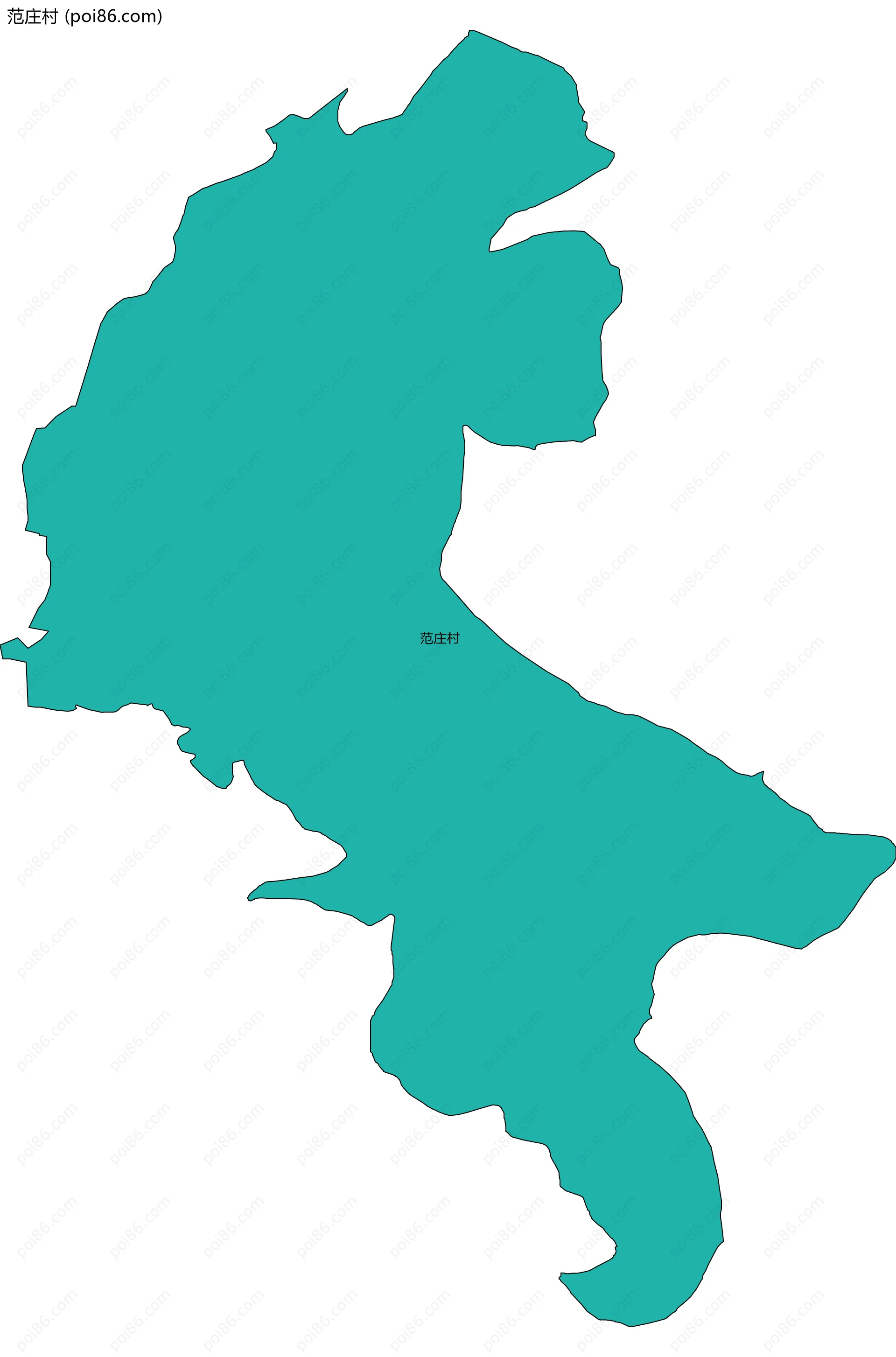 范庄村边界地图