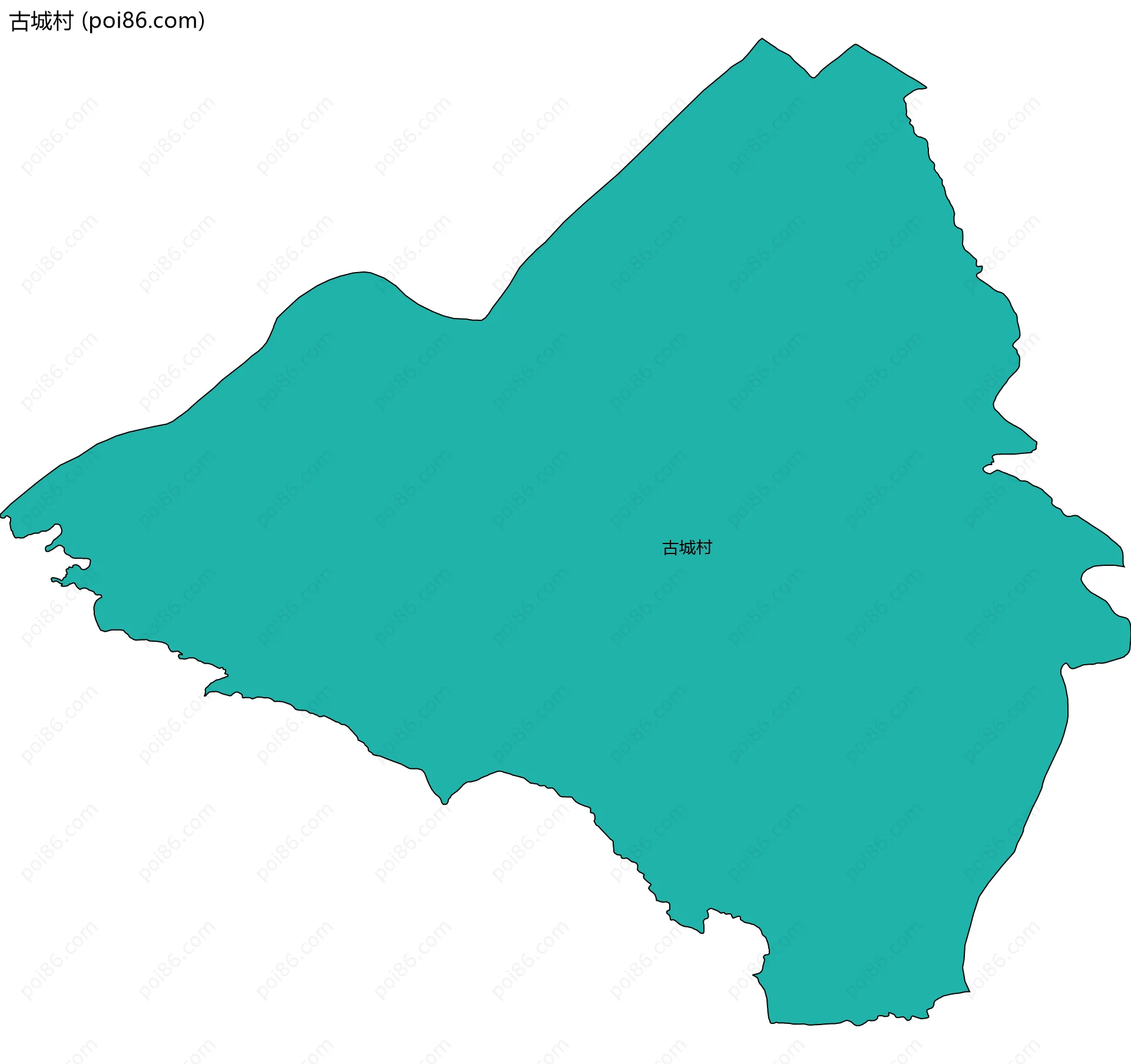 古城村边界地图