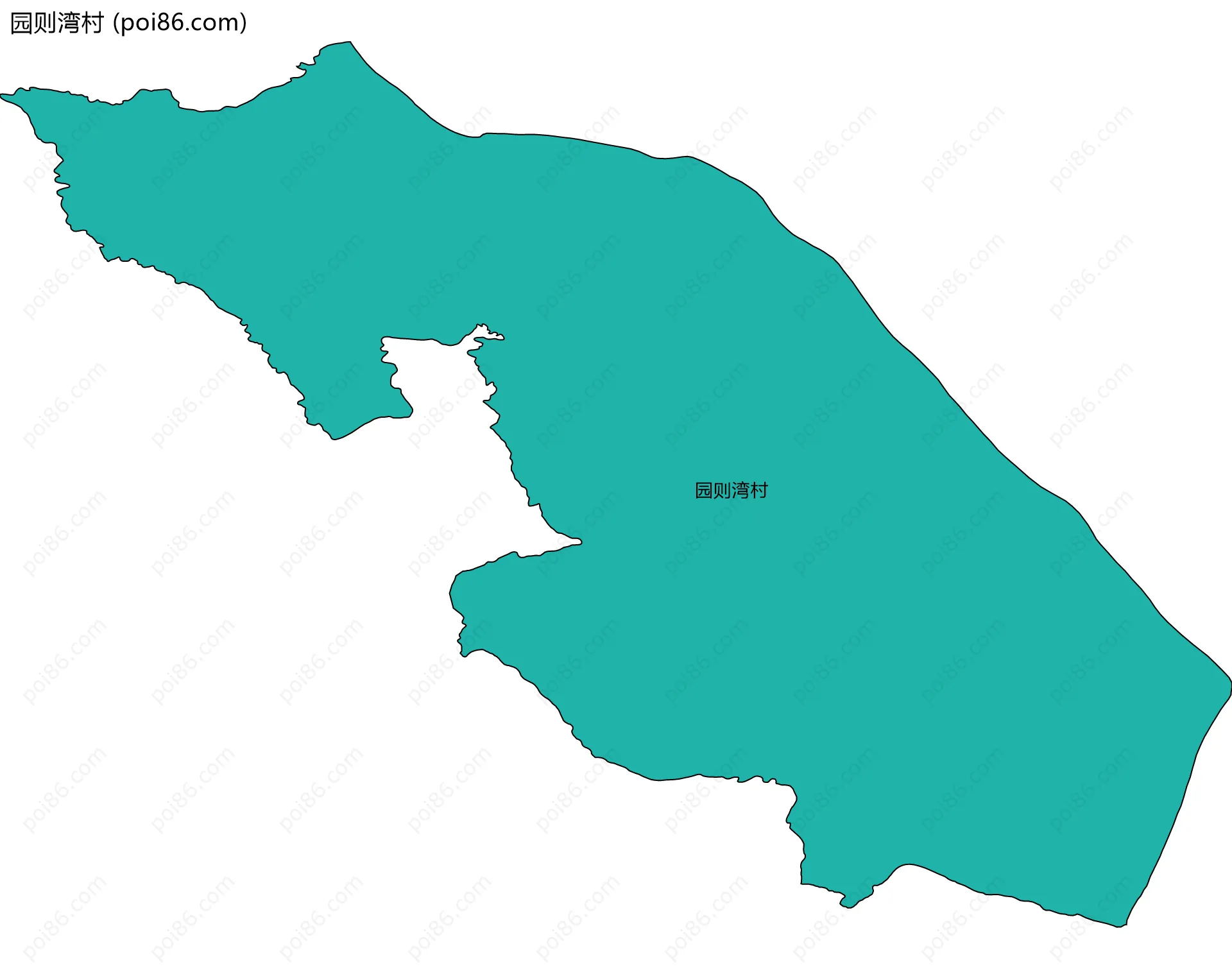 园则湾村边界地图