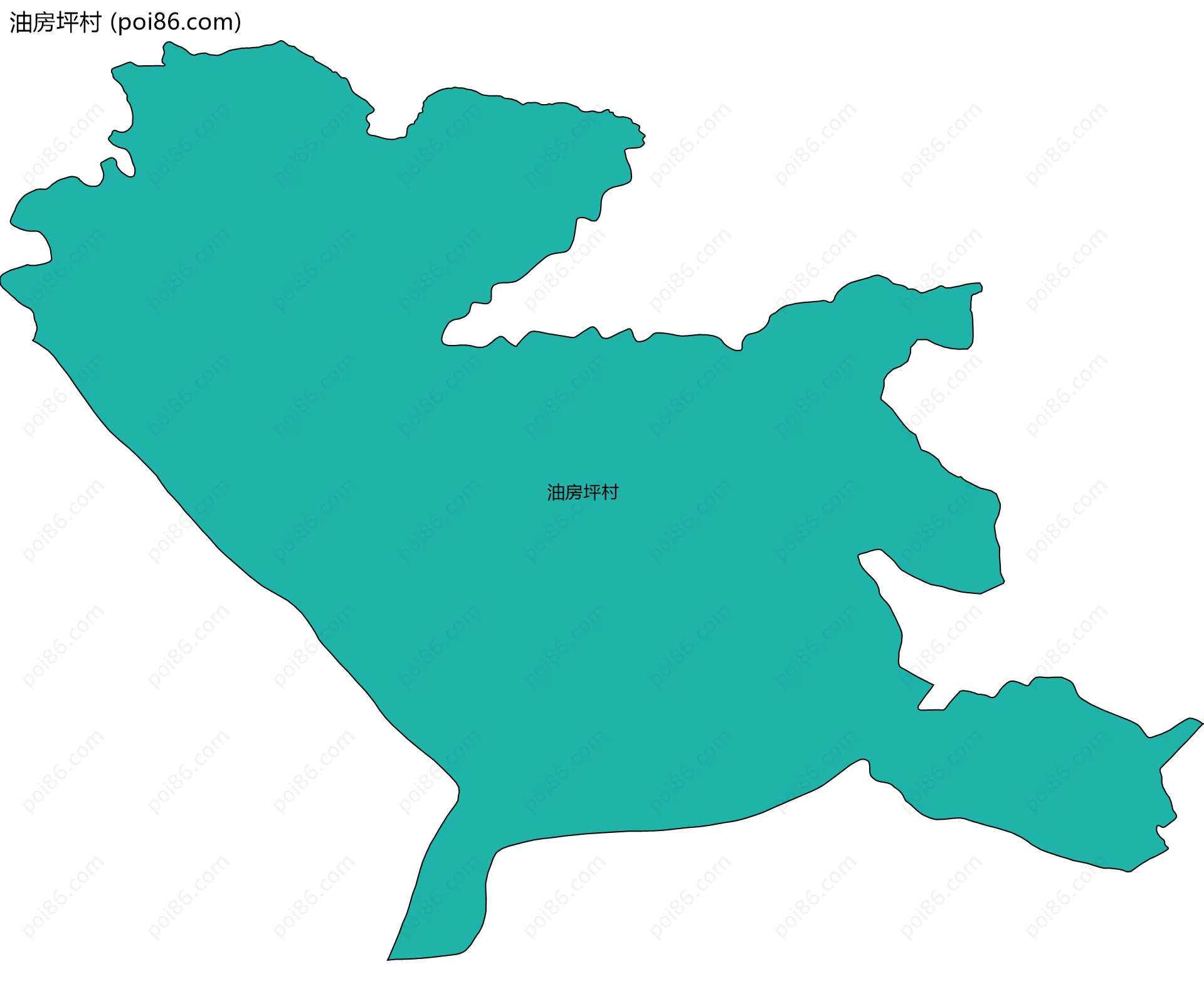 油房坪村边界地图