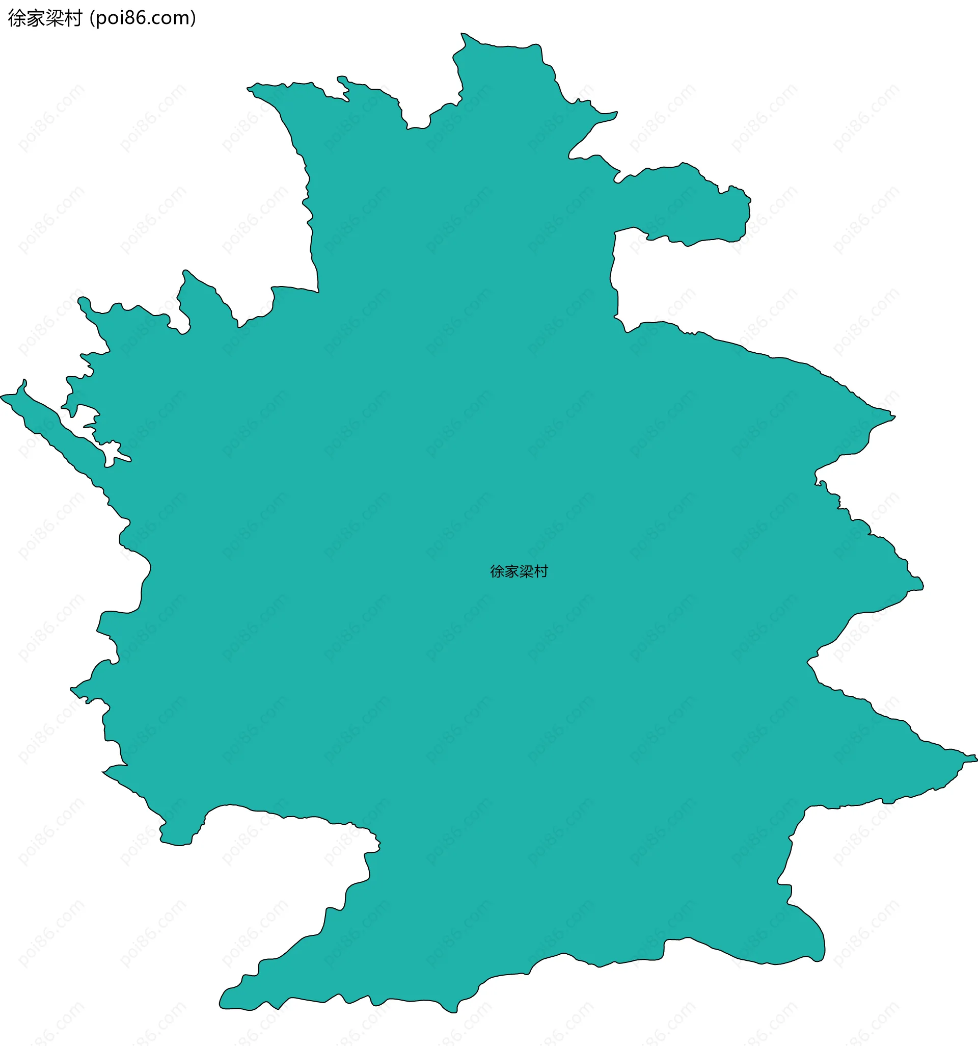 徐家梁村边界地图