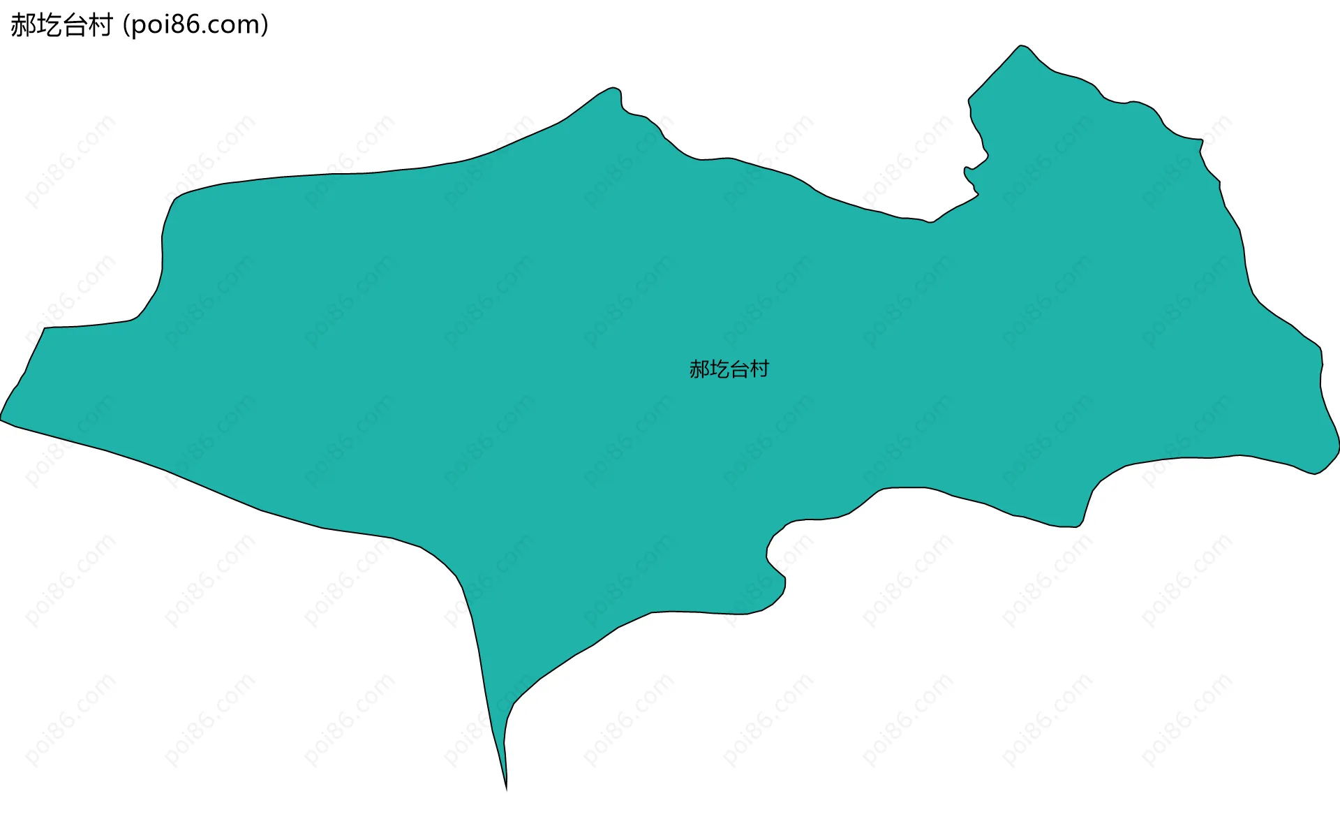 郝圪台村边界地图