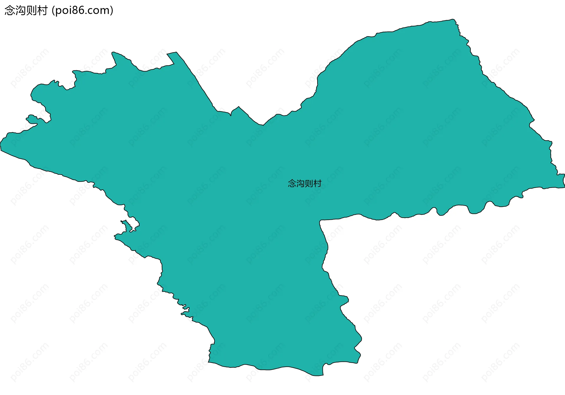 念沟则村边界地图