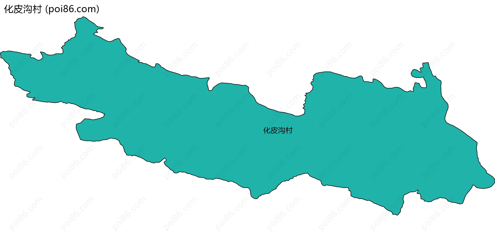 化皮沟村边界地图