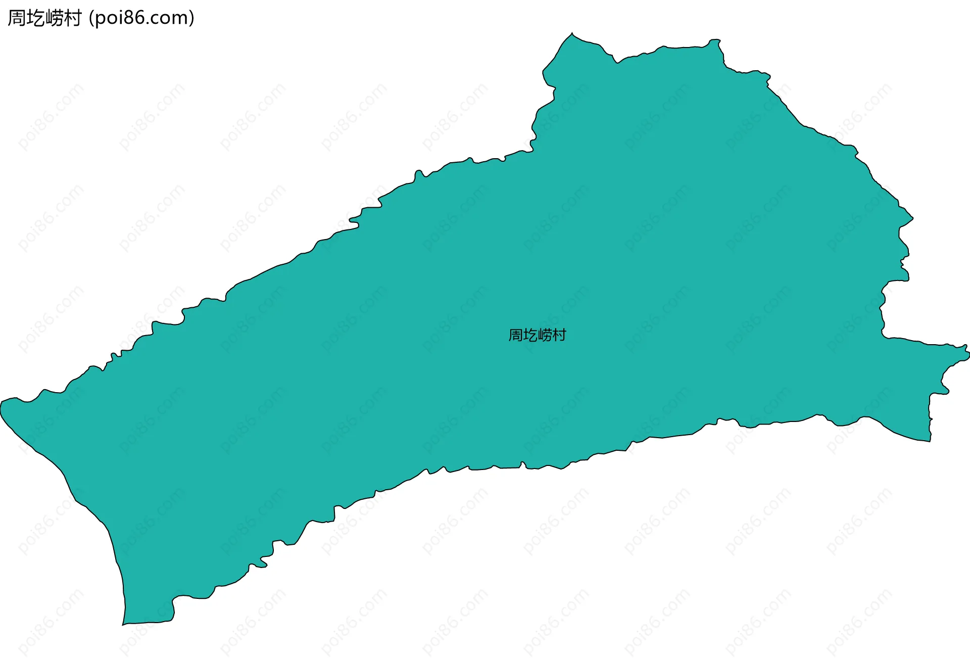 周圪崂村边界地图