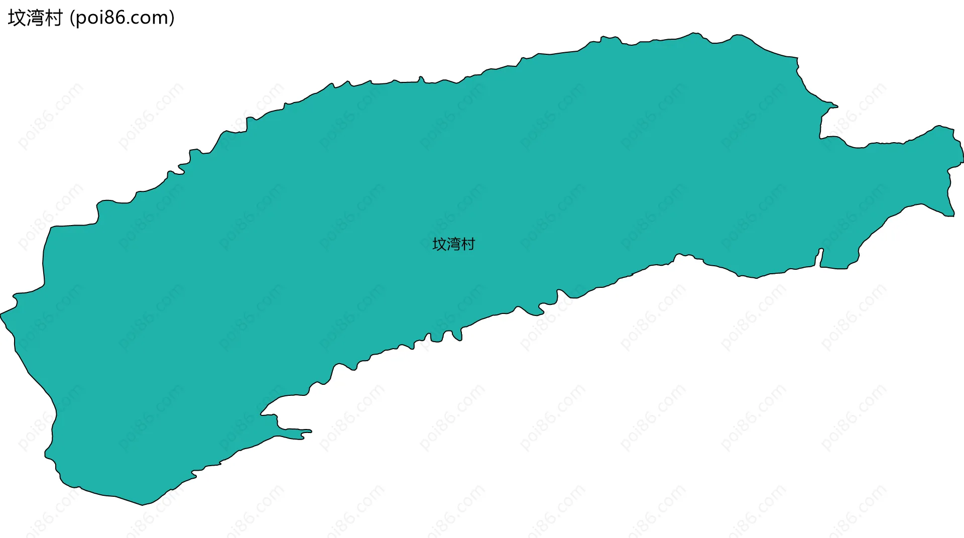 坟湾村边界地图