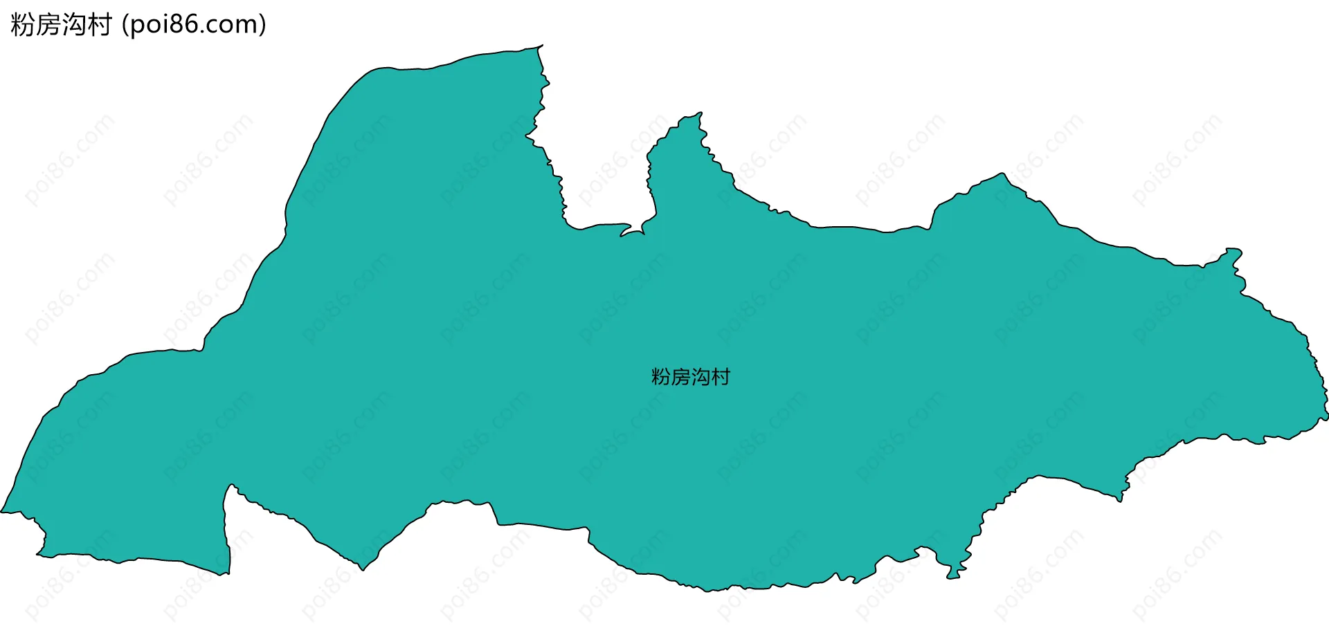 粉房沟村边界地图