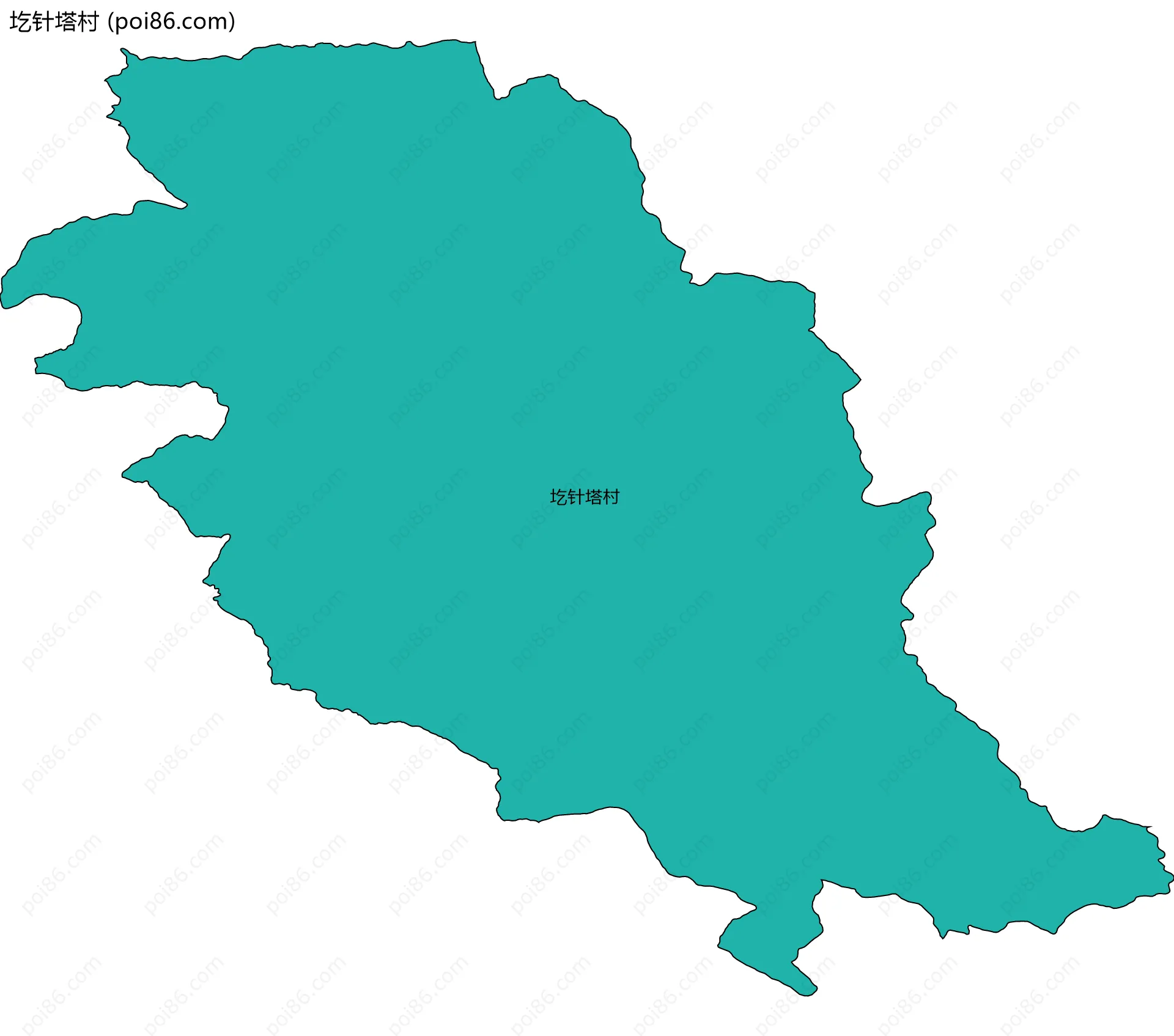 圪针塔村边界地图