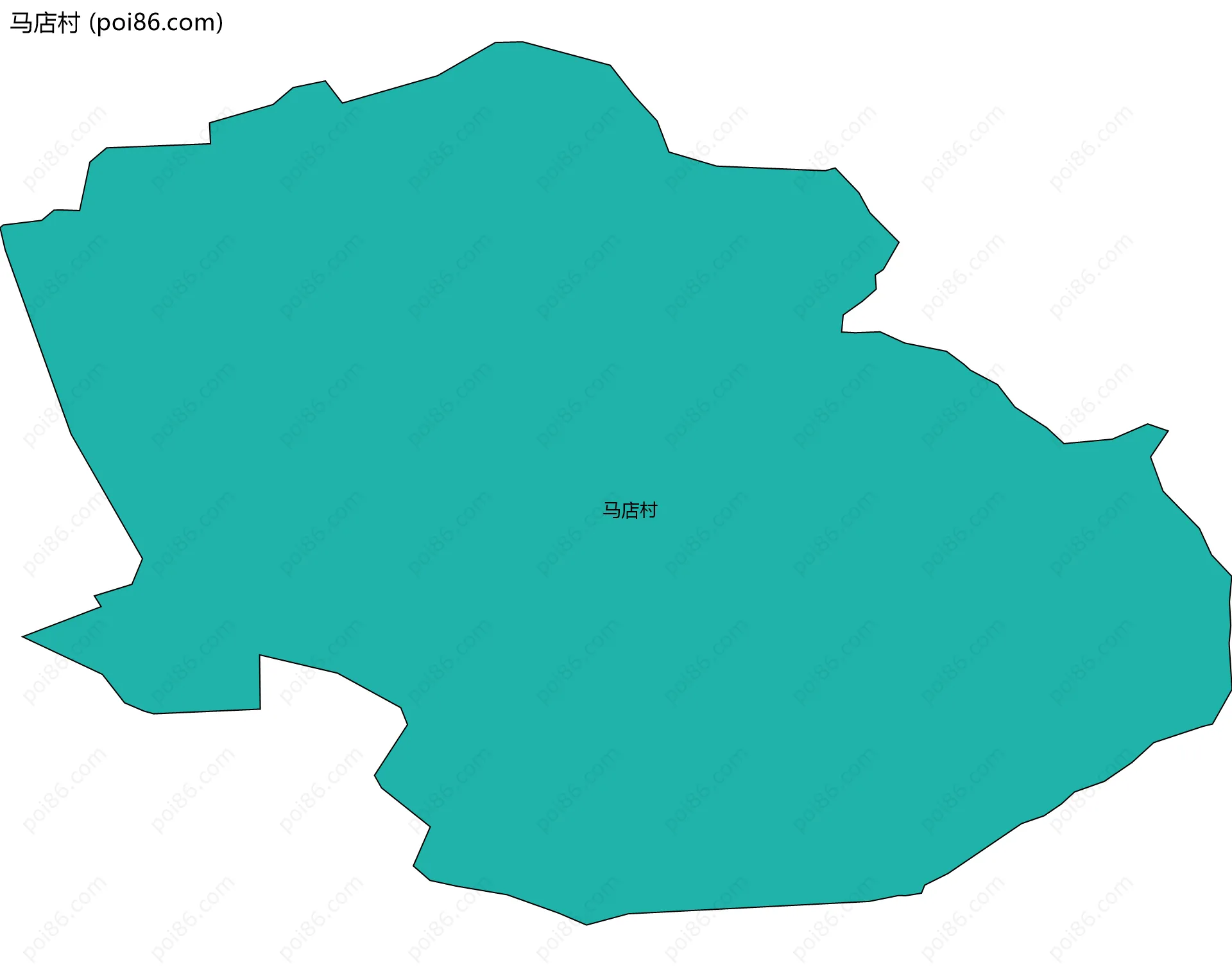 马店村边界地图