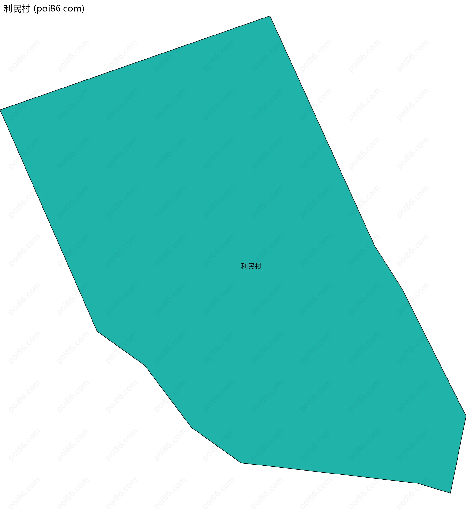 利民村边界地图