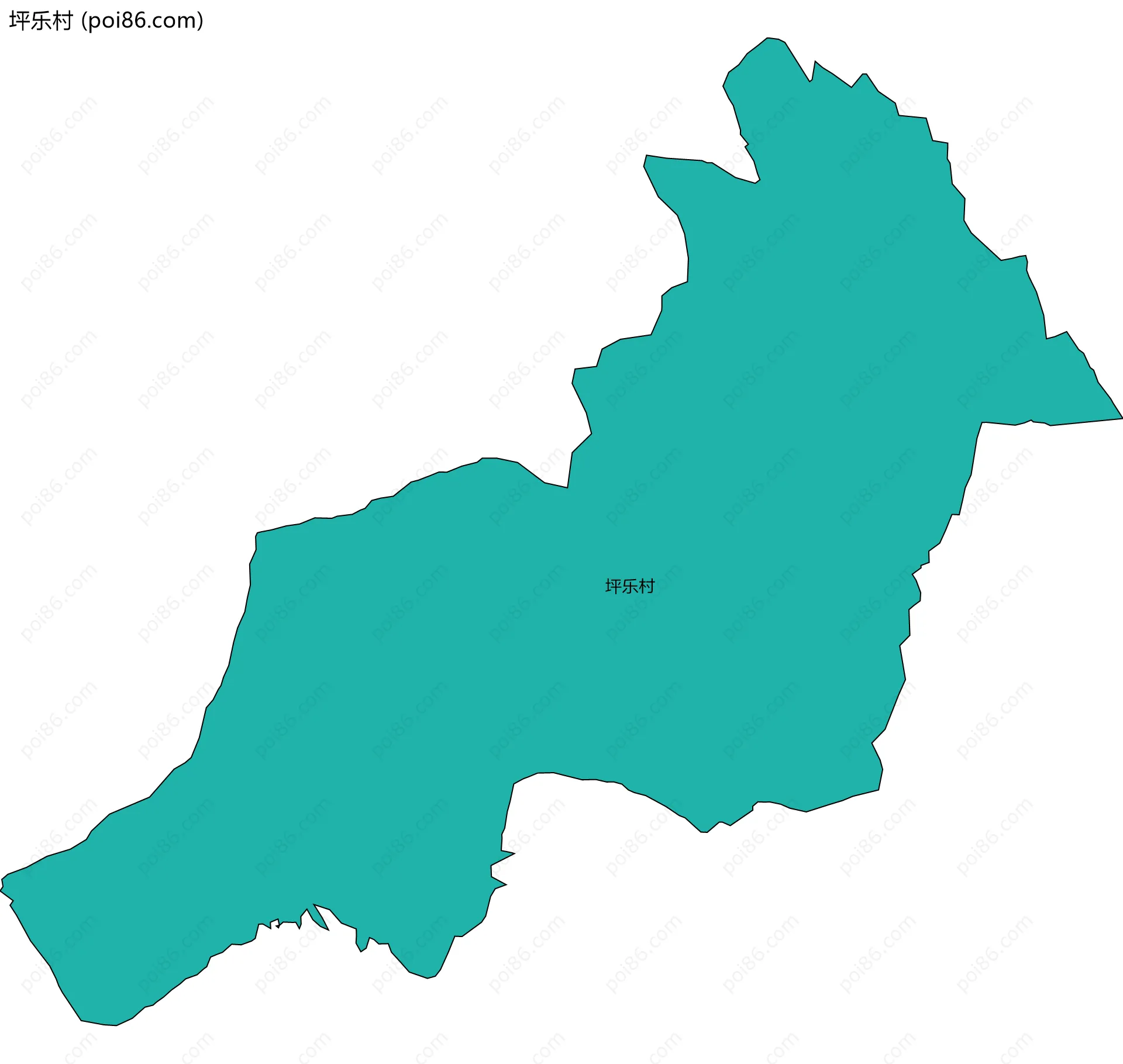 坪乐村边界地图