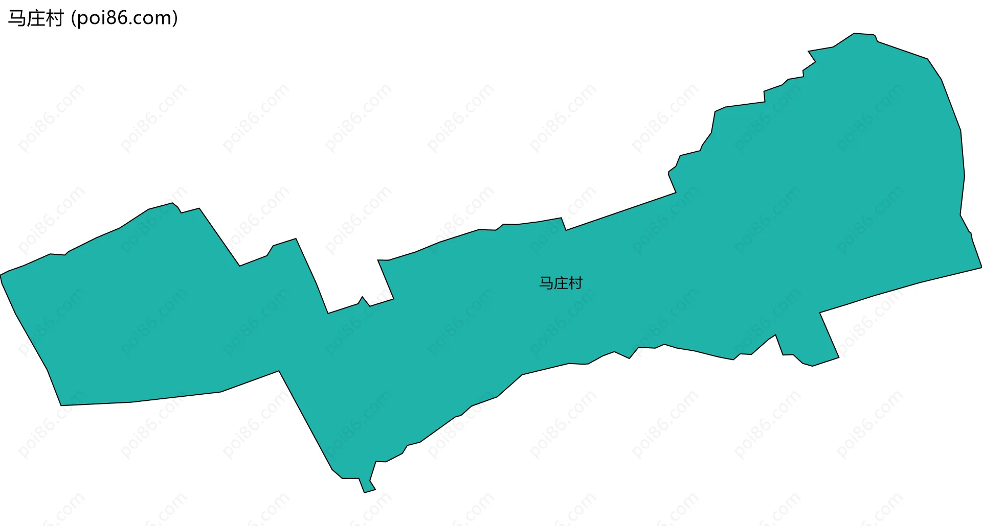 马庄村边界地图