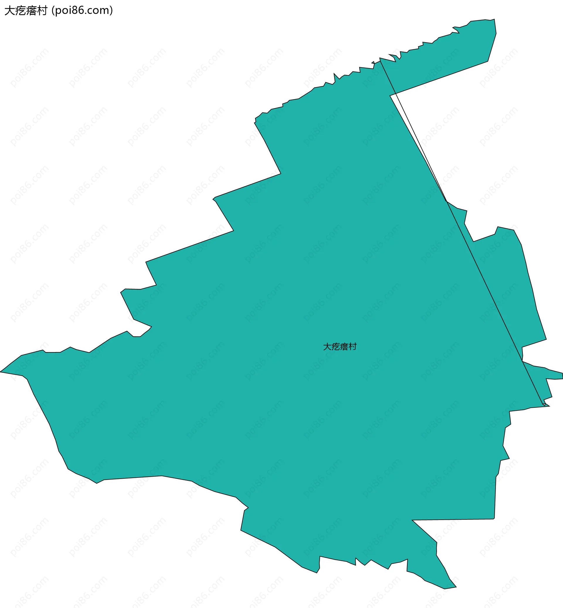 大疙瘩村边界地图