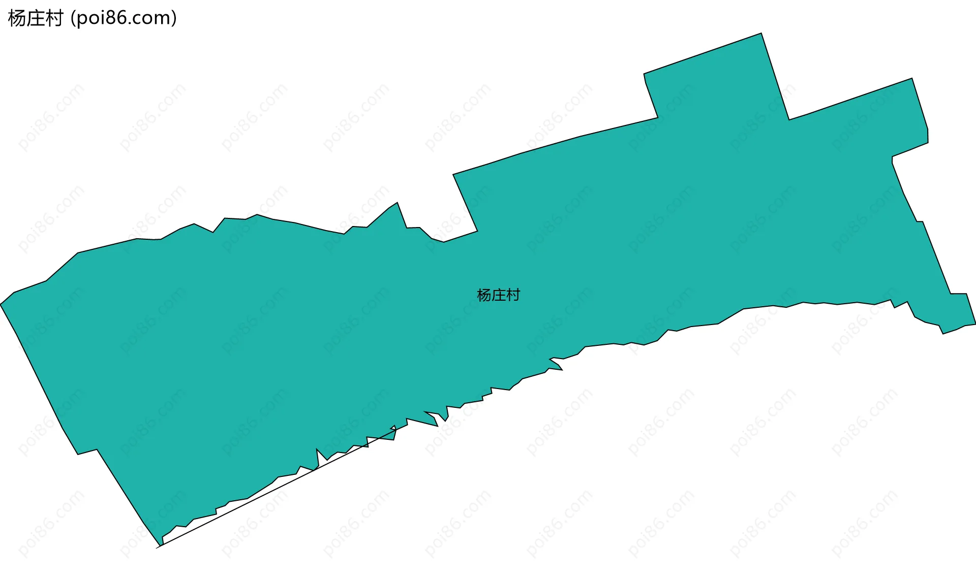 杨庄村边界地图