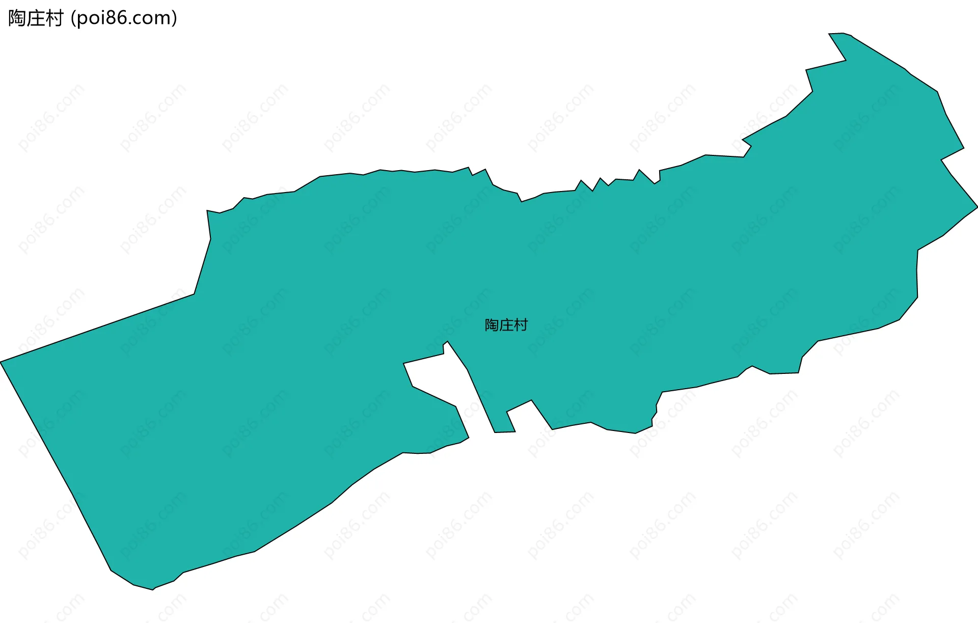 陶庄村边界地图