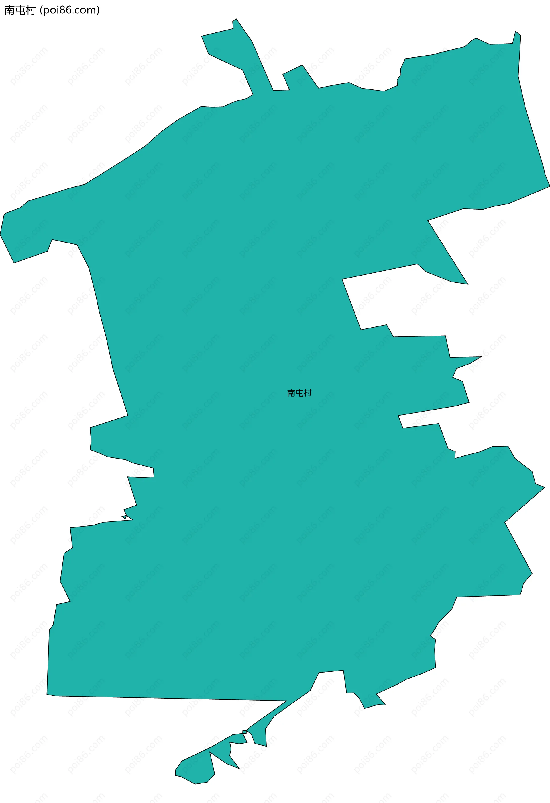 南屯村边界地图