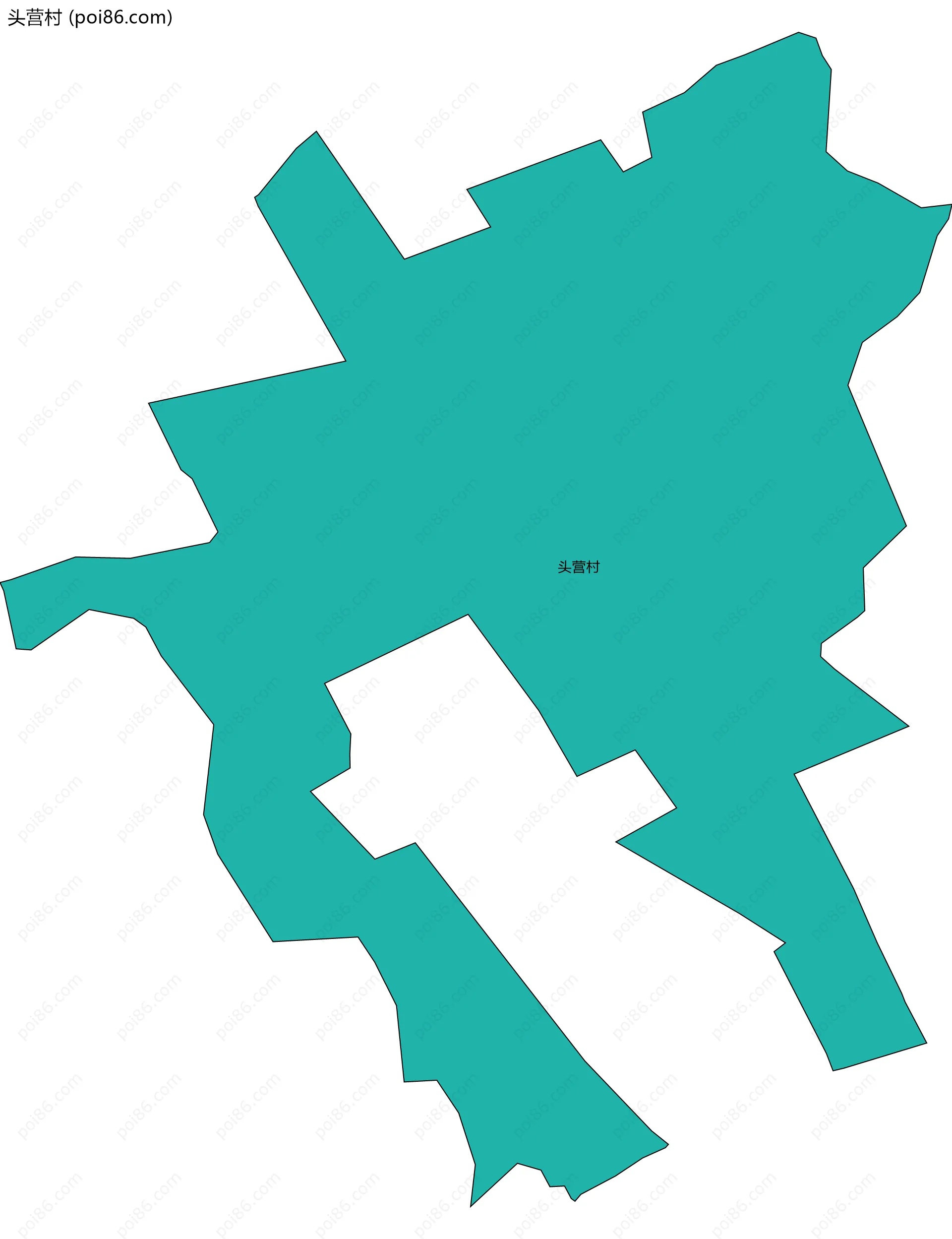 头营村边界地图