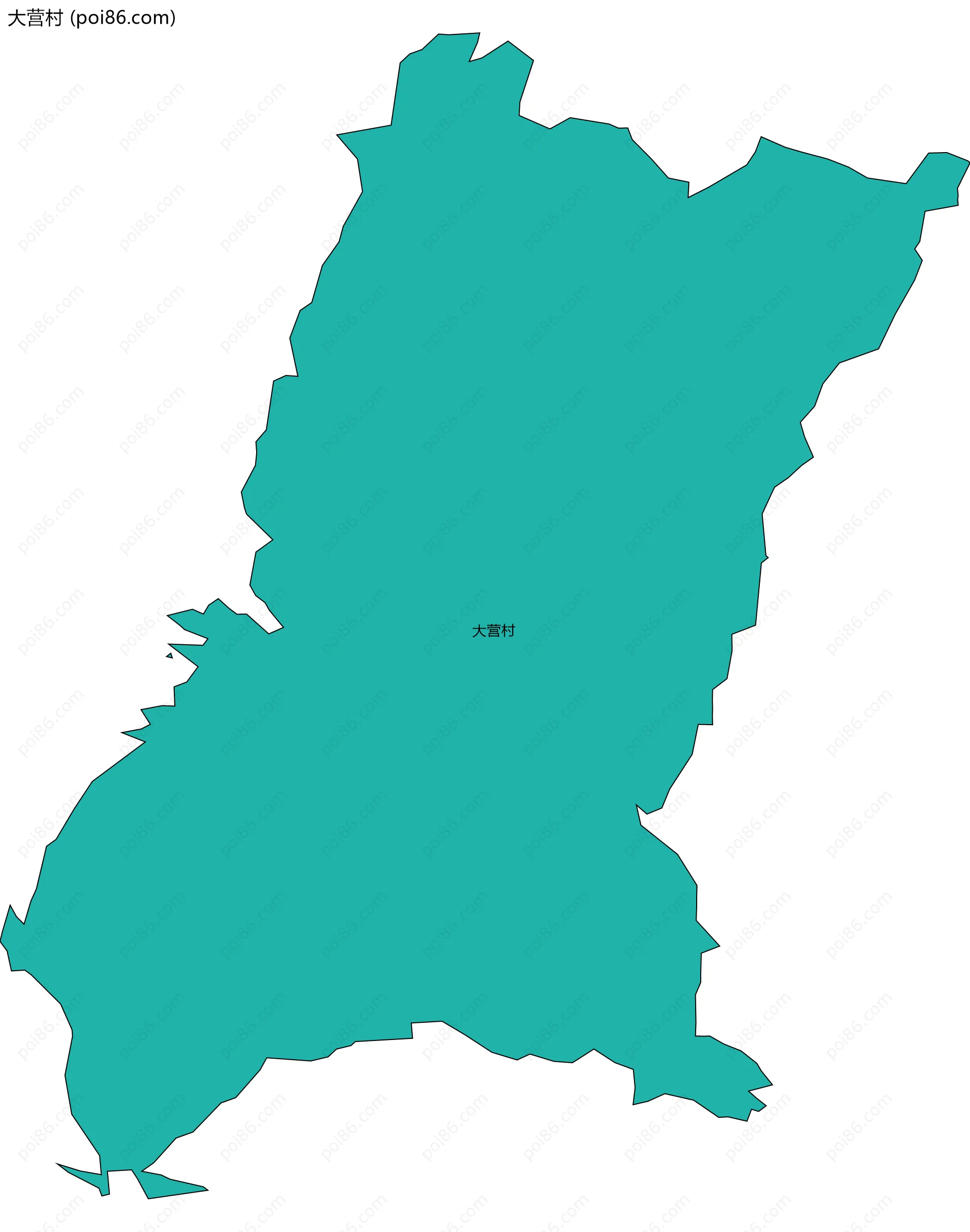 大营村边界地图