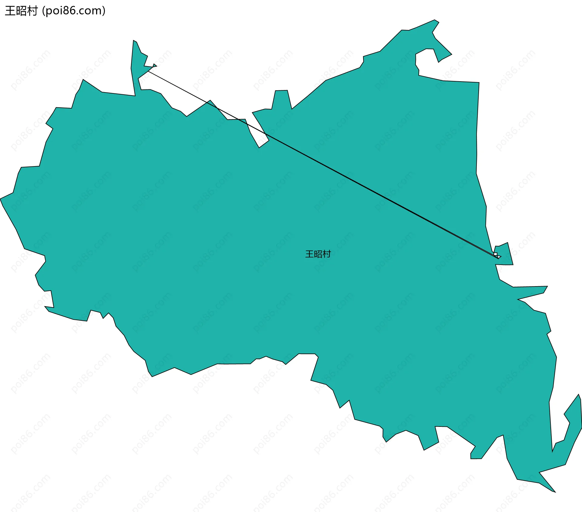 王昭村边界地图