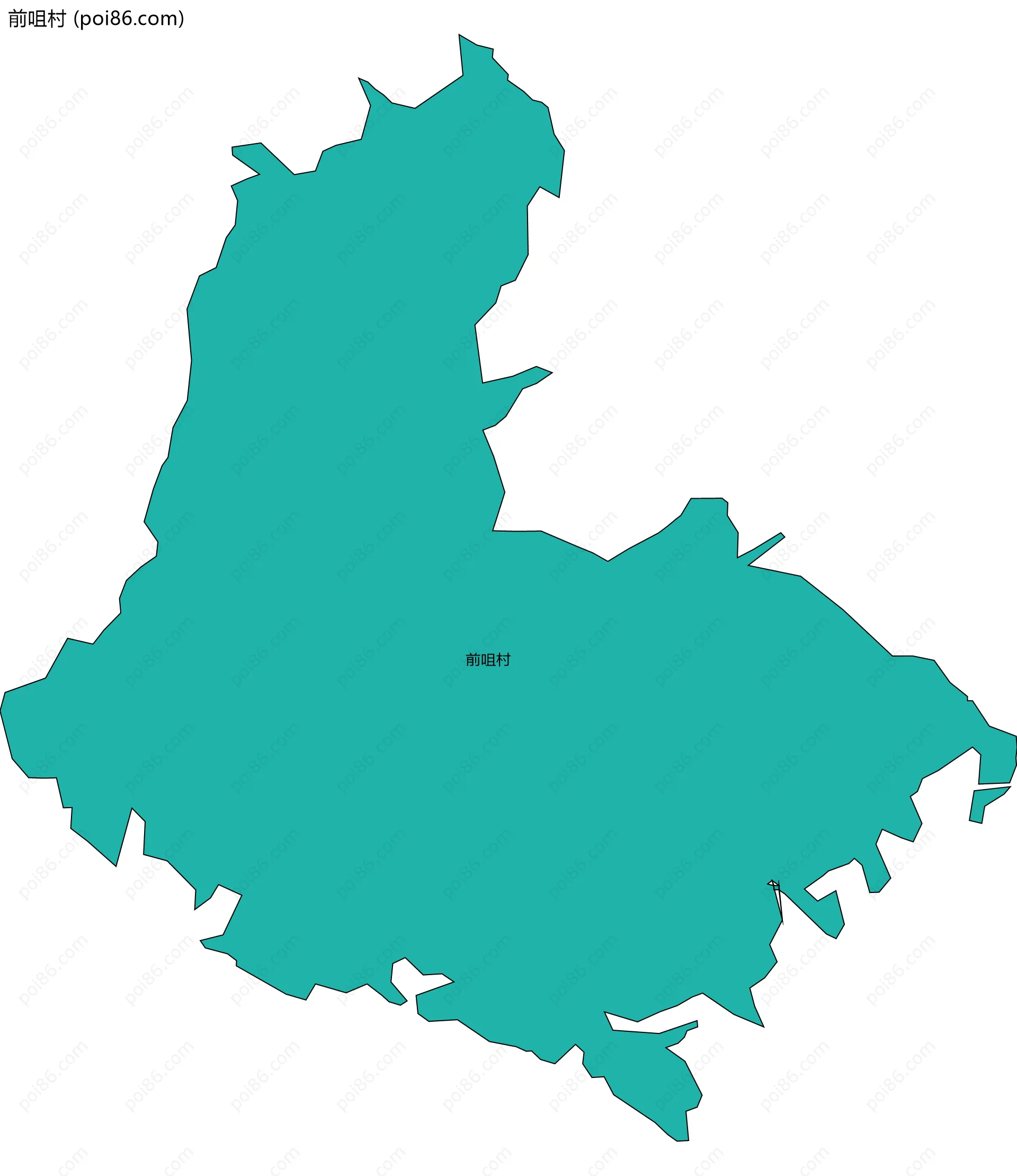 前咀村边界地图