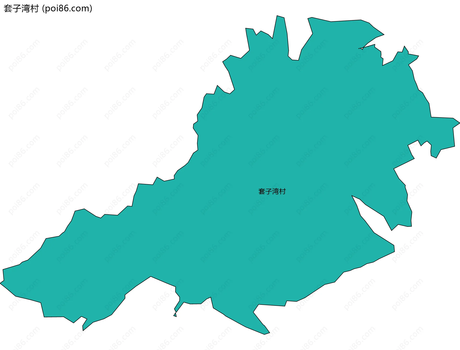 套子湾村边界地图