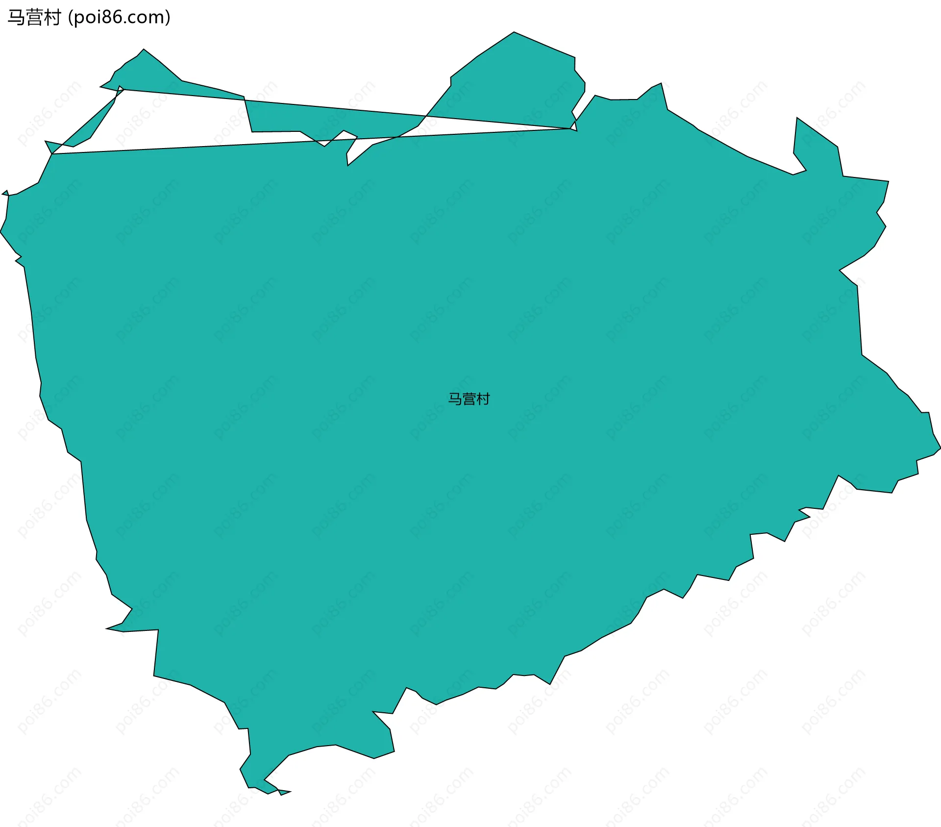 马营村边界地图