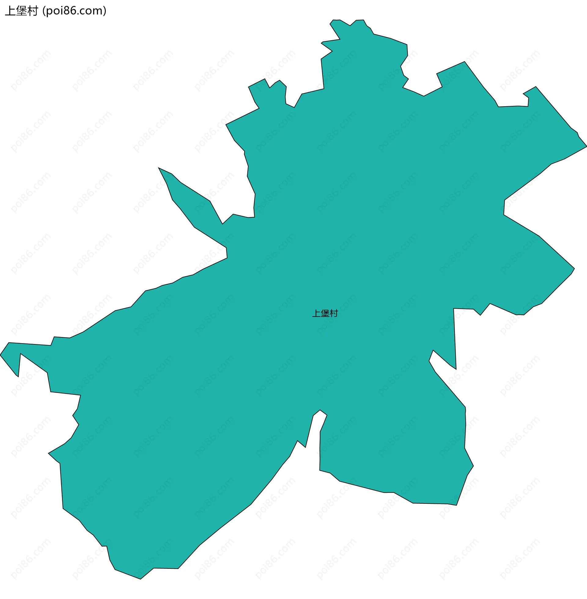 上堡村边界地图